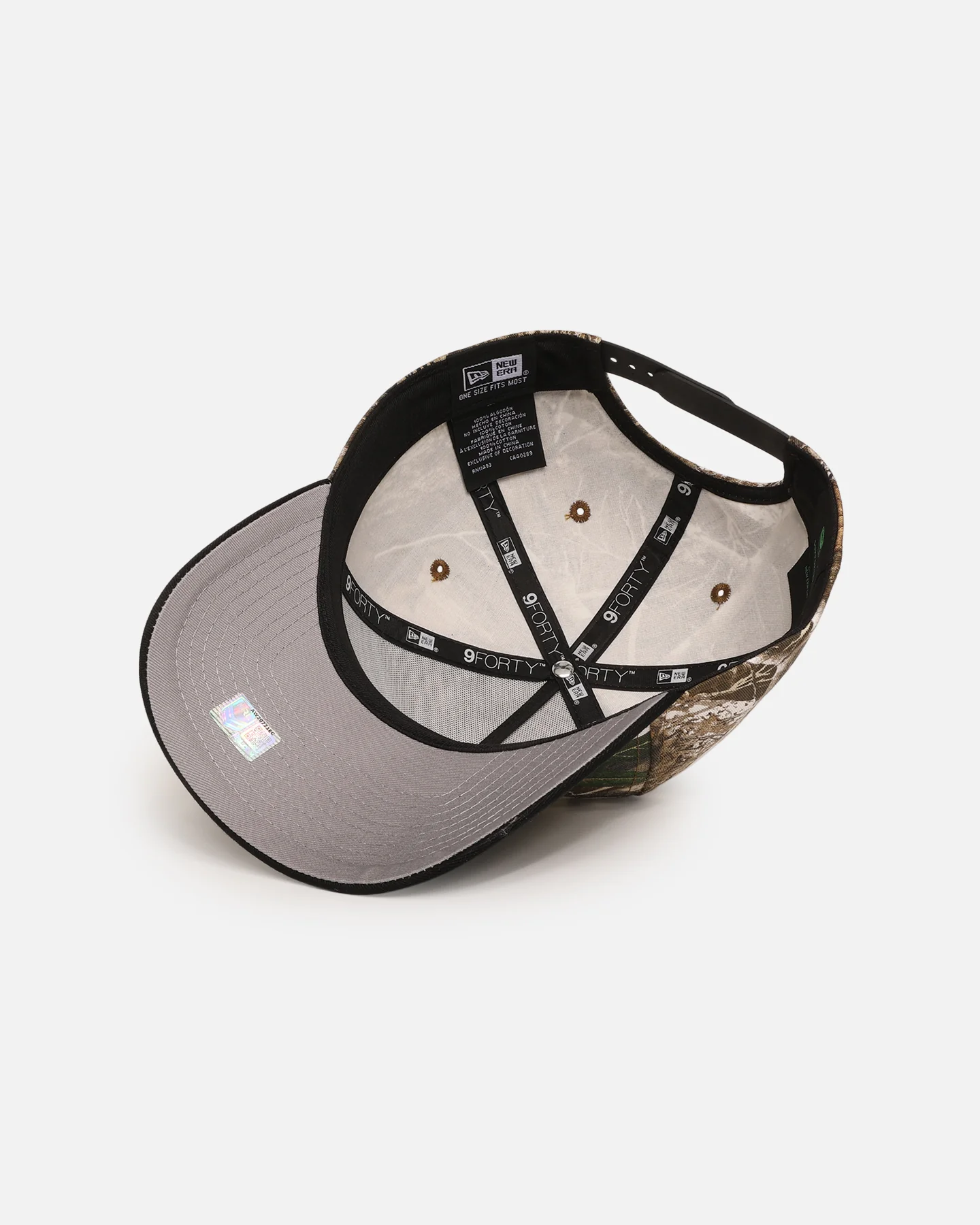 New Era Parramatta Eels 'NRL Real Tree' 9FORTY A-Frame Snapback Real Tree Camo - Image 6