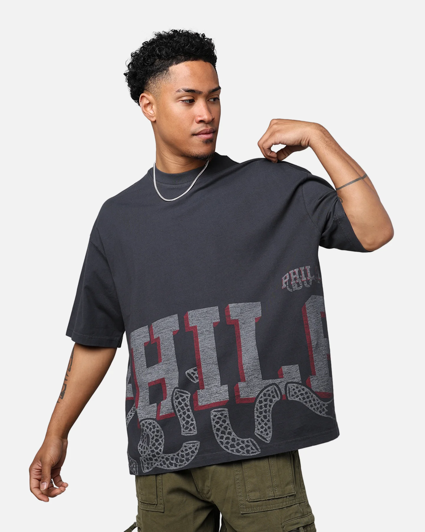 New Era Philadelphia 76ers Oversized T-Shirt Black - Image 2