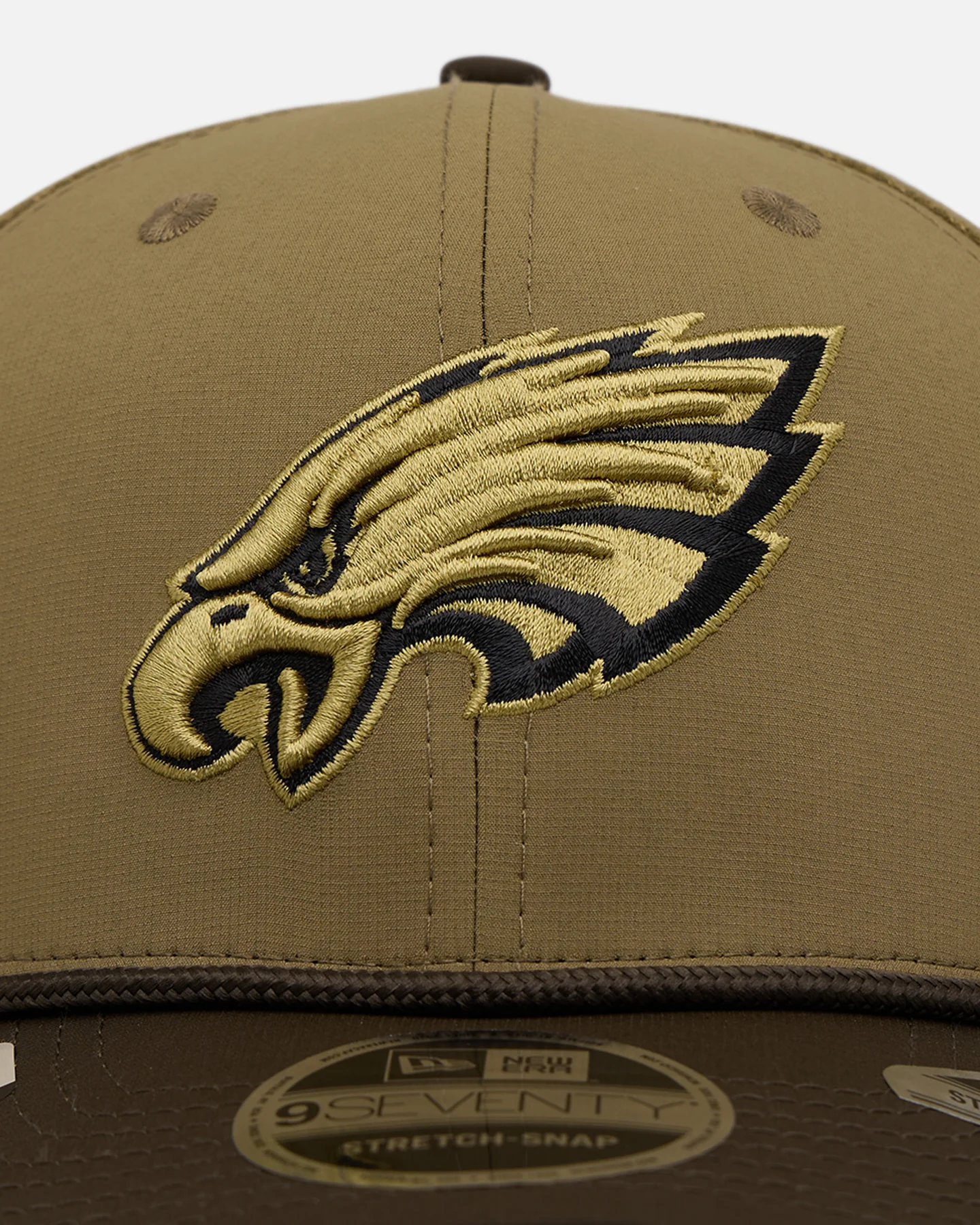 New Era Philadelphia Eagles 'Salute' 9SEVENTY Snapback Olive - Image 5