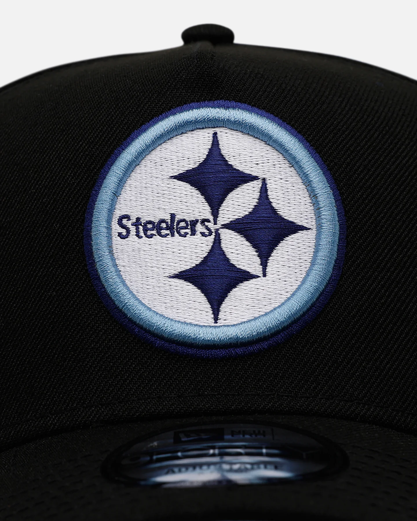New Era Pittsburgh Steelers 'Black And Sky Blue' 9FORTY A-Frame Snapback Black/Sky Blue - Image 5