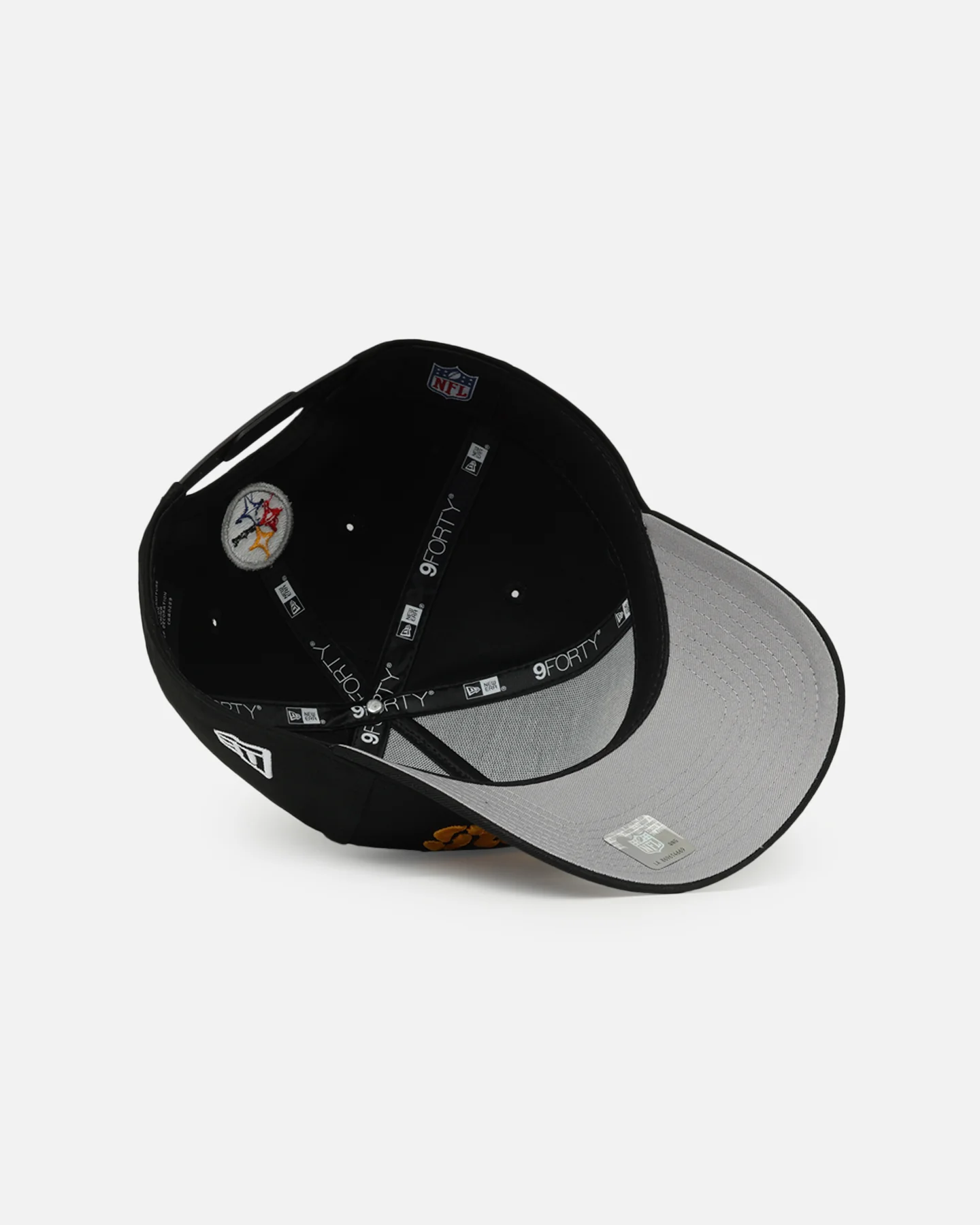 New Era Pittsburgh Steelers 'Upside Down Logo' 9FORTY A-Frame Snapback Black - Image 6