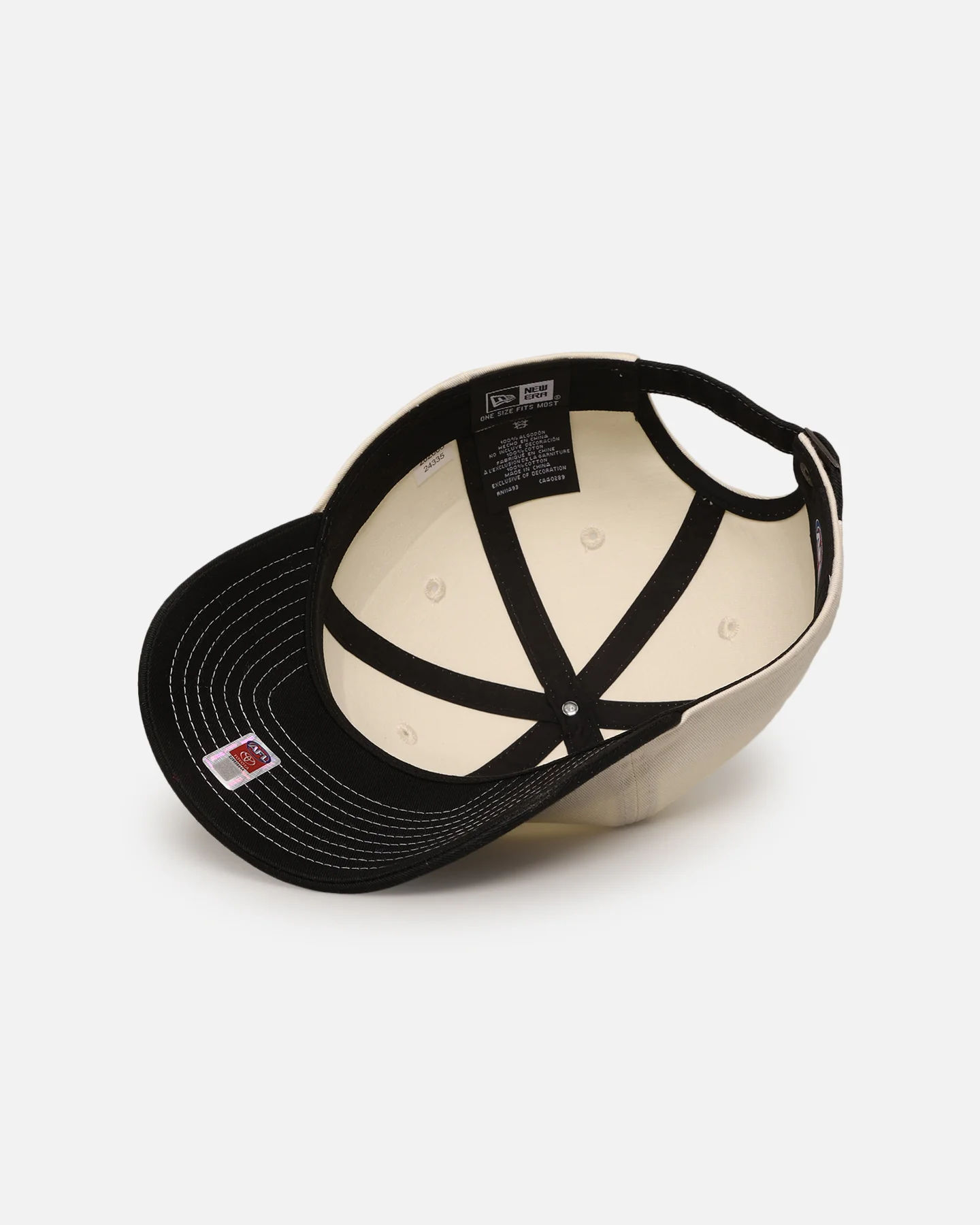 New Era Richmond Tigers 'AFL 2025 2 Tone' Casual Classic Strapback Chrome White - Image 6