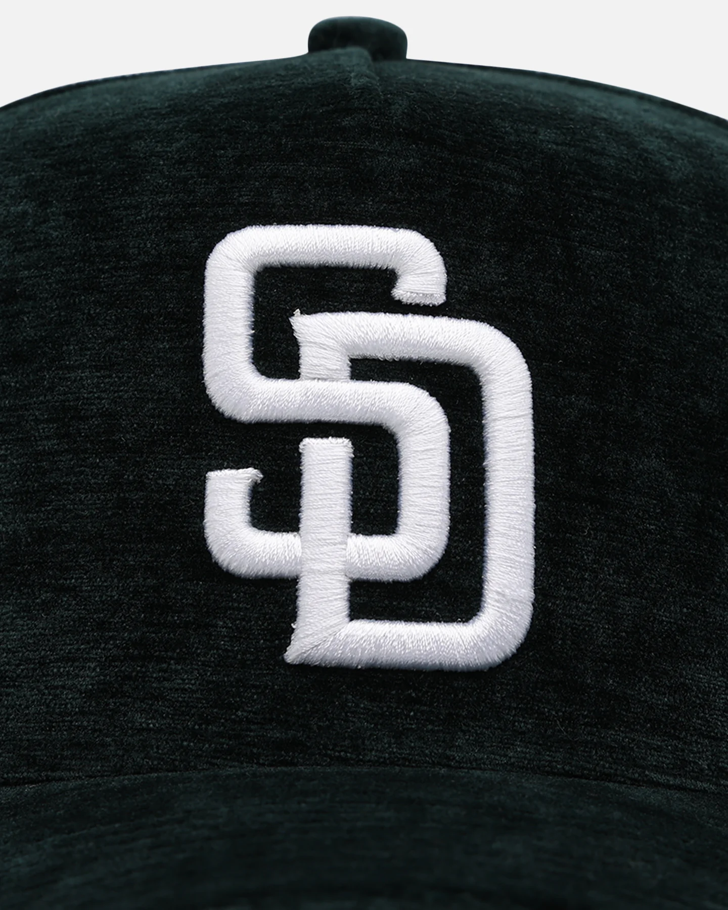 New Era San Diego Padres 'Plush Chenille' 9FORTY A-Frame Snapback Dark Green - Image 5