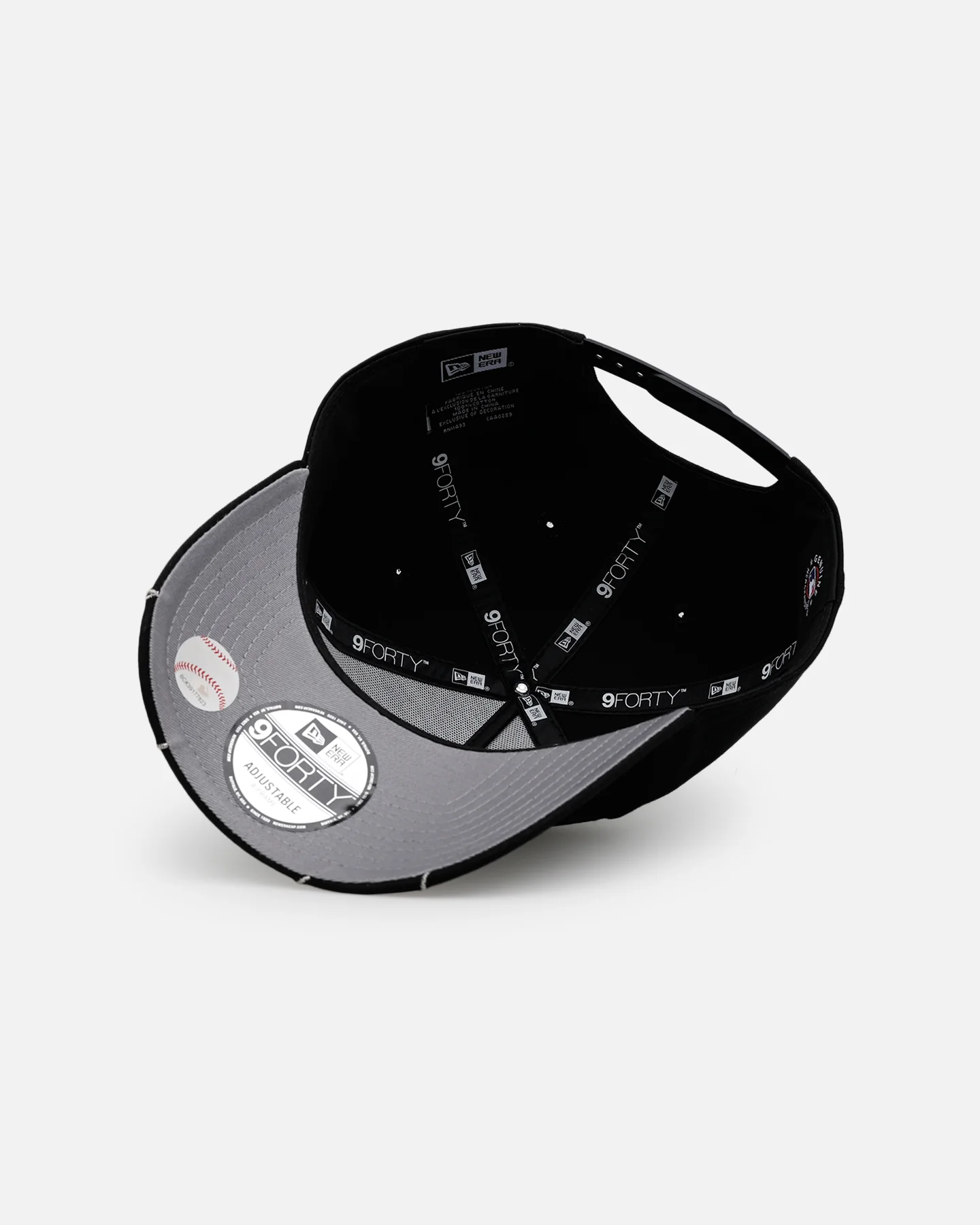 New Era San Diego Padres 'Spider Web Visor' 9FORTY A-Frame Snapback Black - Image 7