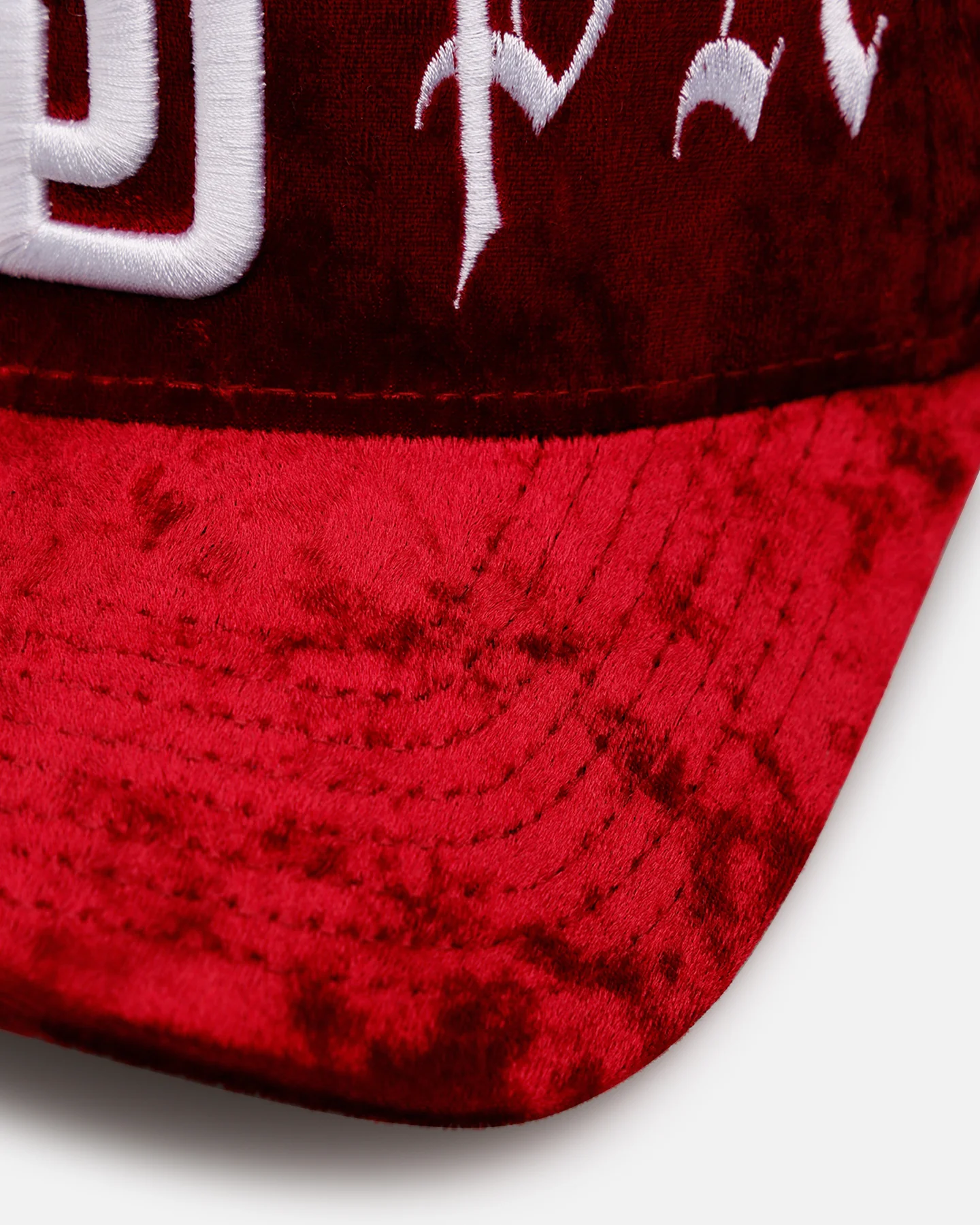 New Era San Diego Padres 'Velvet Gothic Script' 9FORTY A-Frame Snapback Maroon - Image 2