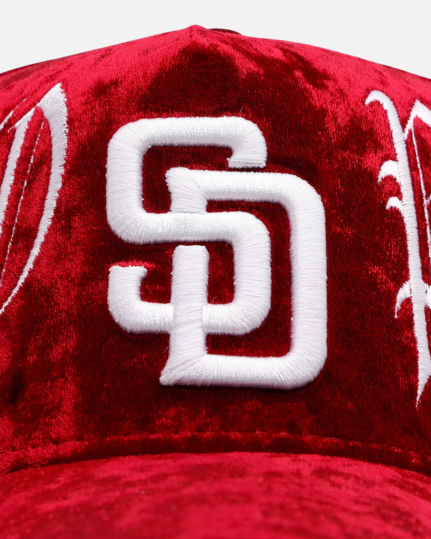 New Era San Diego Padres 'Velvet Gothic Script' 9FORTY A-Frame Snapback Maroon - Image 6