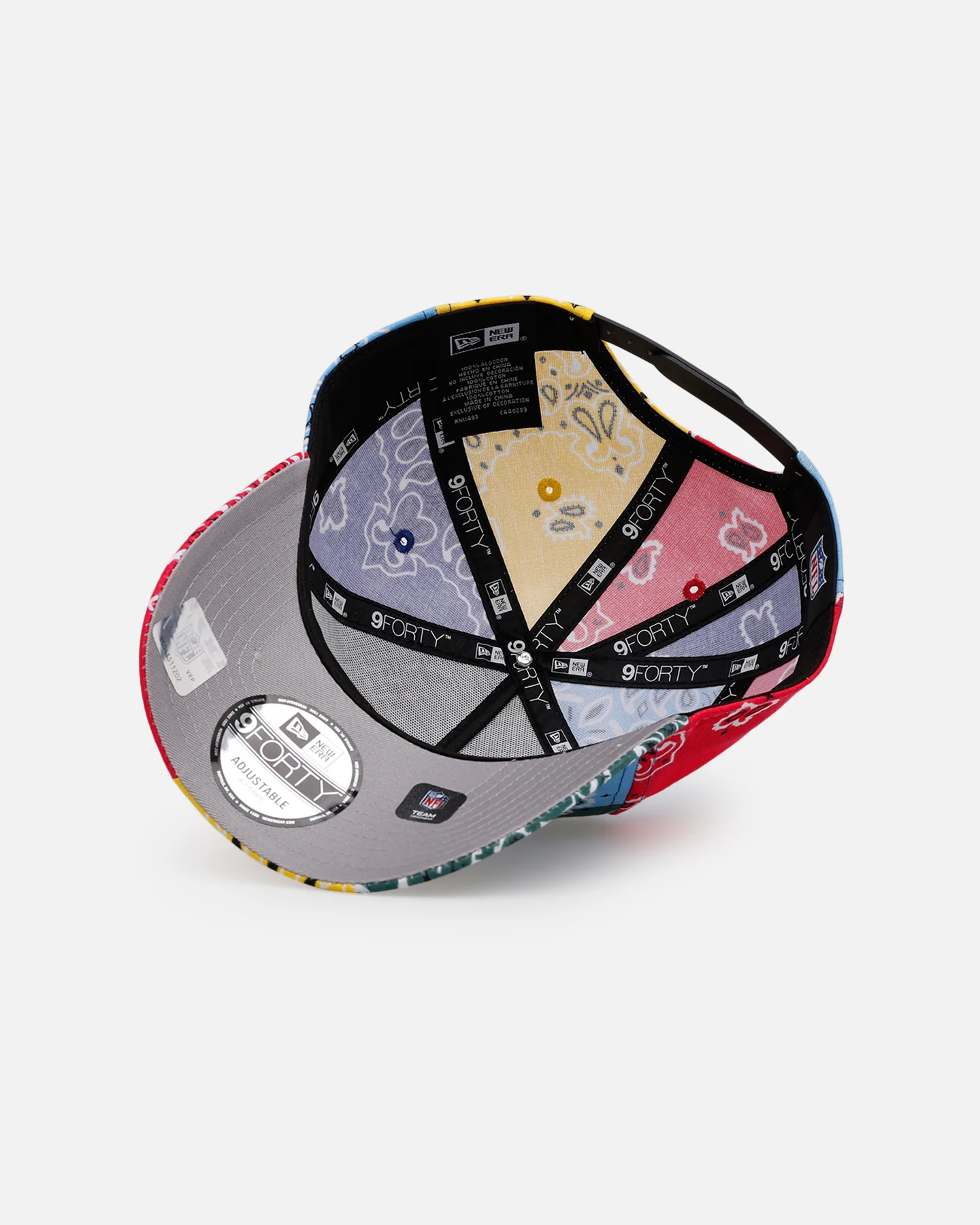 New Era San Francisco 49ers 'Paisley Patchwork' 9FORTY A-Frame Snapback Multi - Image 6