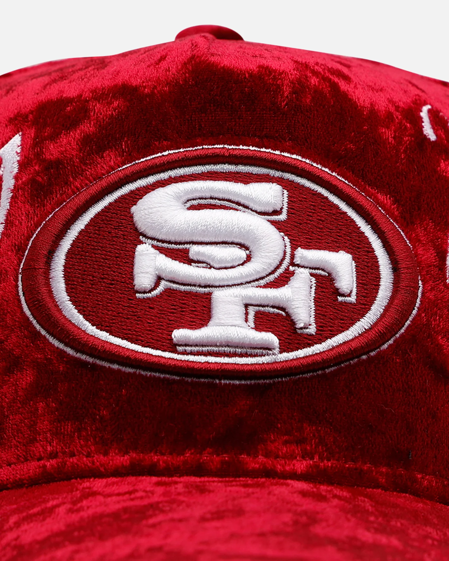 New Era San Francisco 49ers 'Velvet Gothic Script' 9FORTY A-Frame Snapback Maroon - Image 6