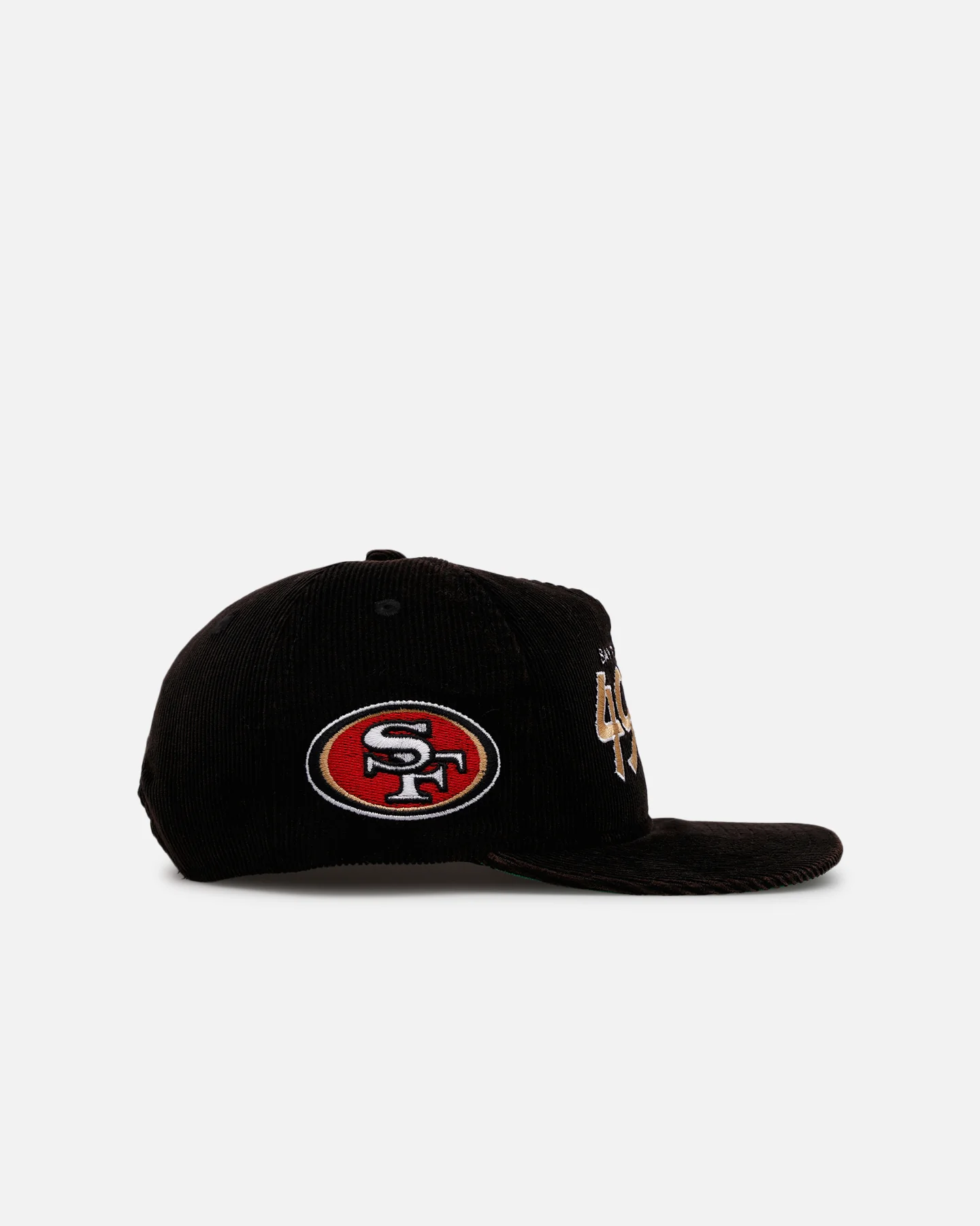 New Era San Francisco 49ers 'Washed Black NFL Golfer' Corduroy Golfer Snapback Washed Black - Image 4