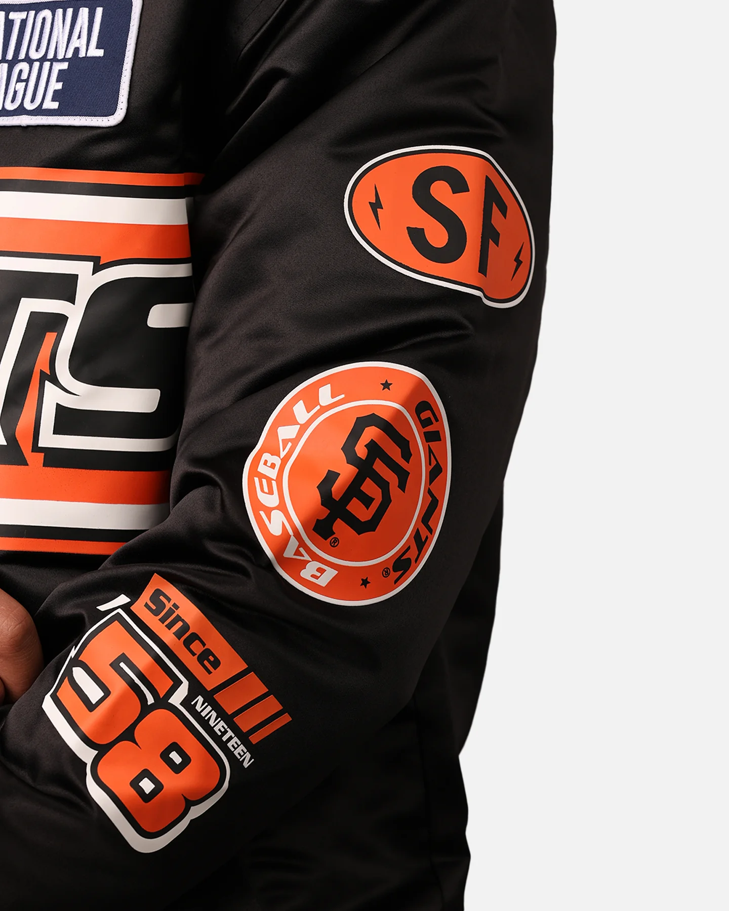New Era San Francisco Giants 2024 Rally Drive Jacket Black/White - Image 7