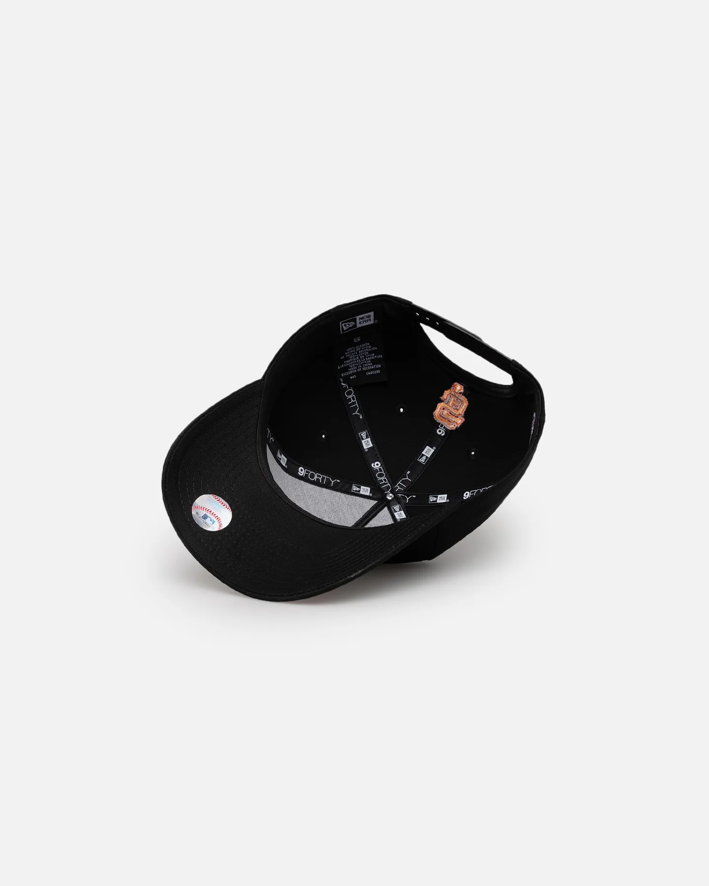 New Era San Francisco Giants 'Black Flame' 9FORTY A-Frame Snapback Black/Flame - Image 6