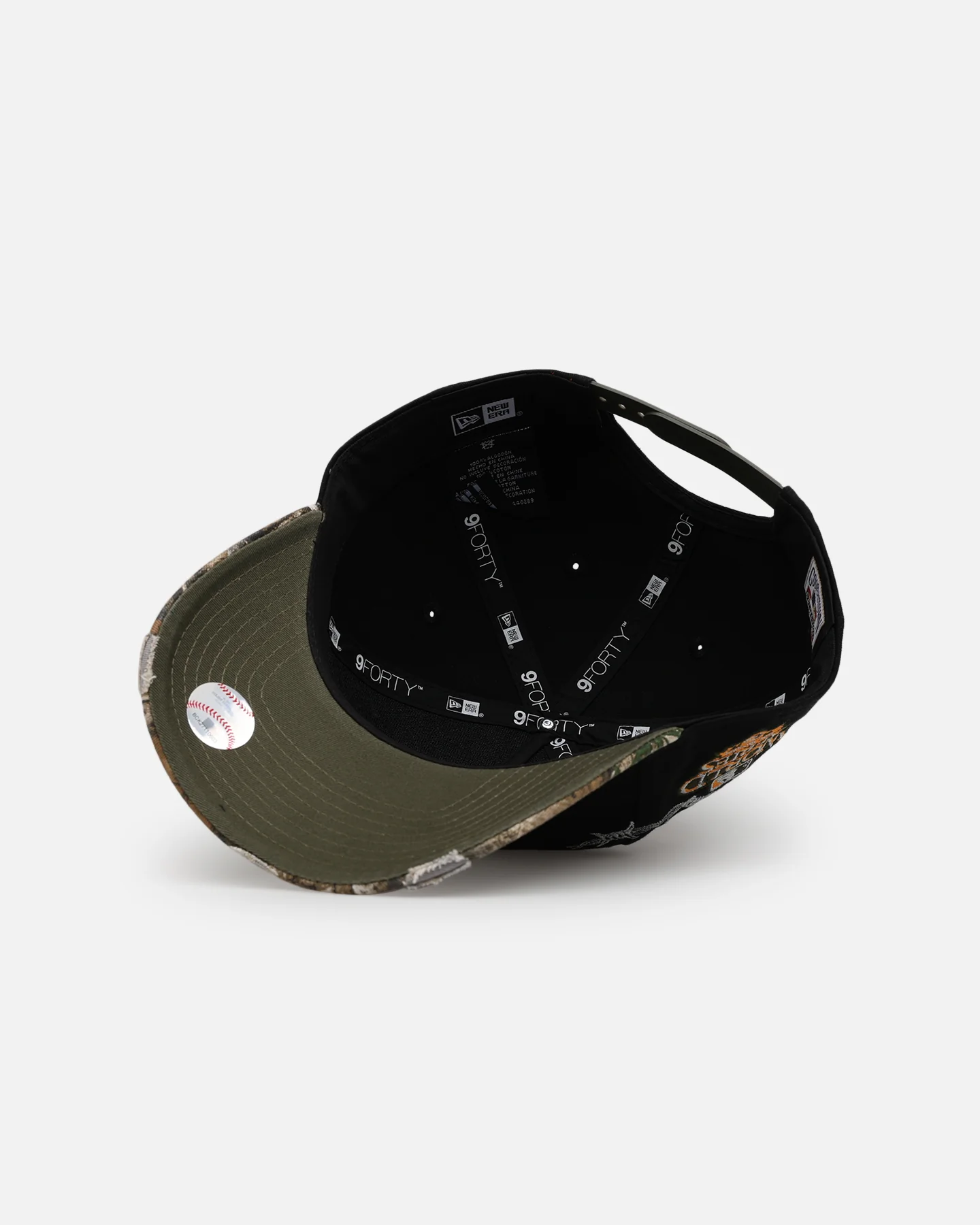 New Era San Francisco Giants 'Realtree Grit 2.0' 9FORTY A-Frame Snapback Black/Green/Orange - Image 6