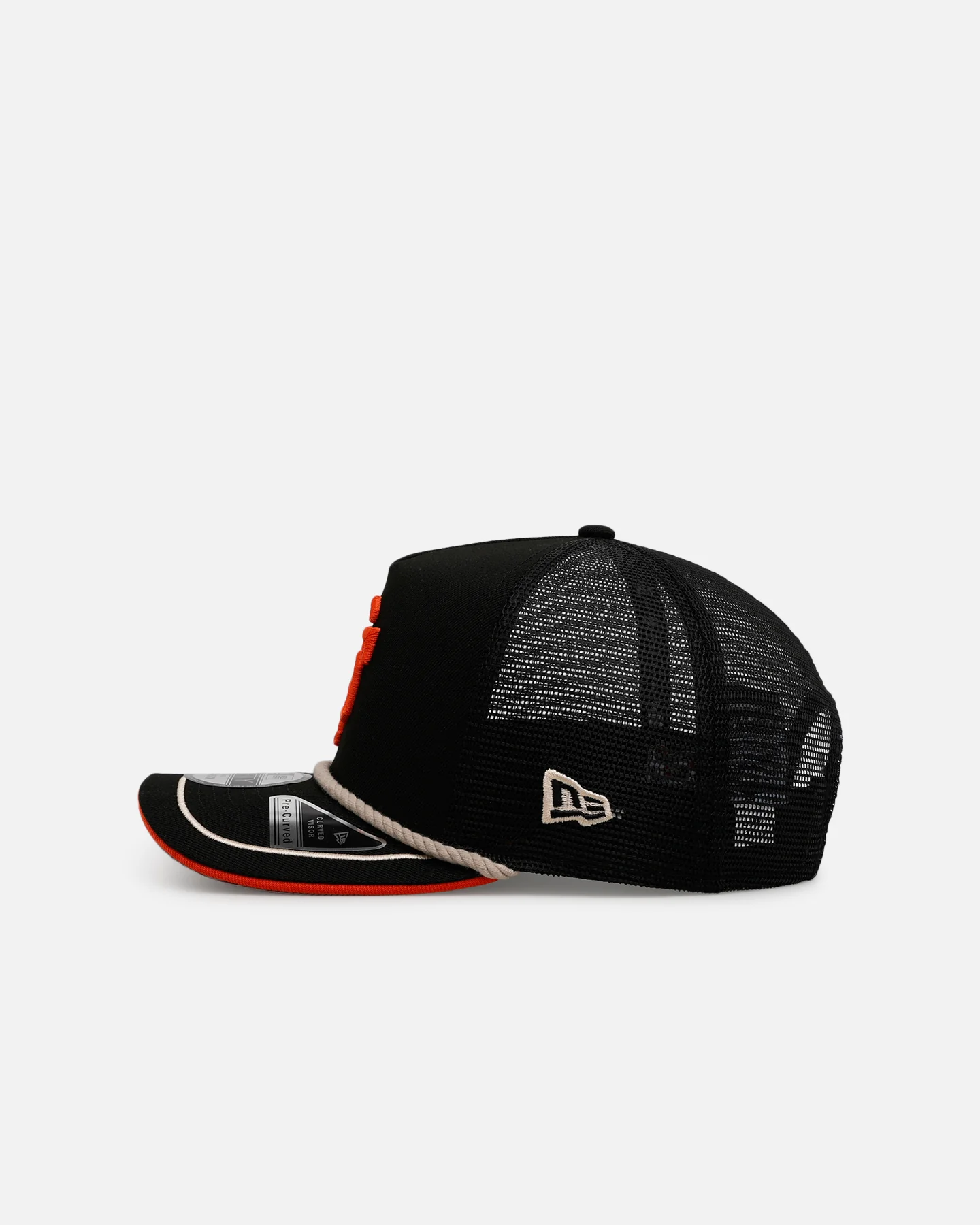 New Era San Francisco Giants 'Spring Injection' 9FIFTY A-Frame Trucker Snapback Black - Image 4