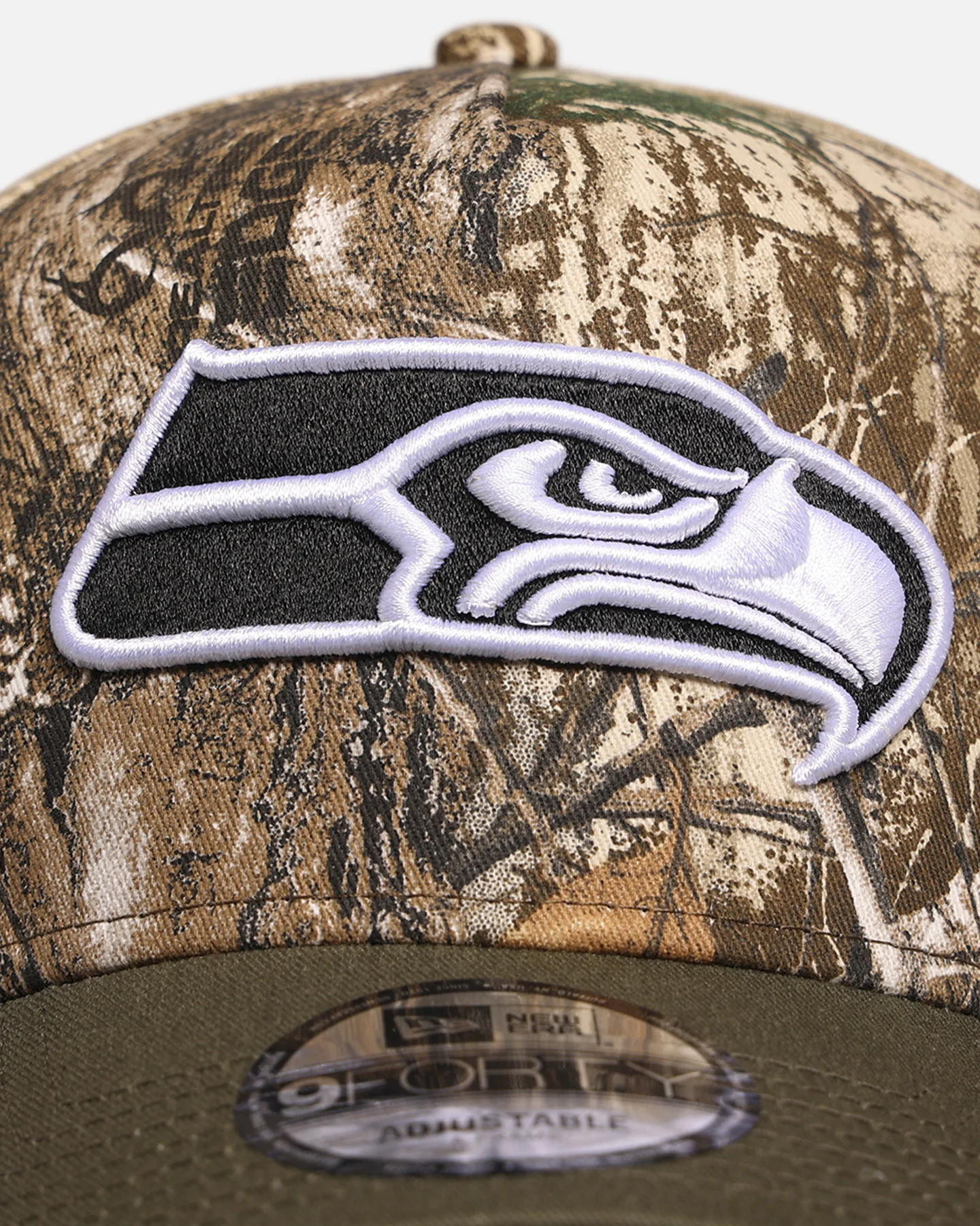 New Era Seattle Seahawks 'NFL Season Kick Off' 9FORTY A-Frame Snapback Realtree/Olive - Image 5
