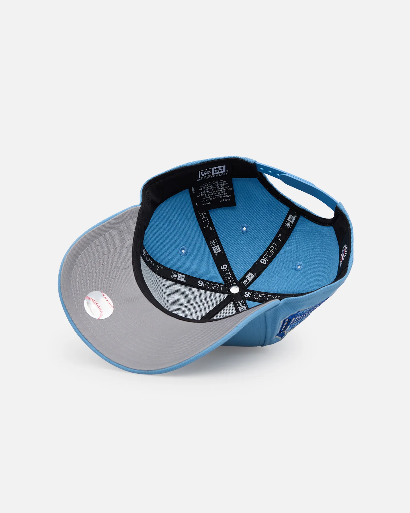 New Era St. Louis Cardinals 'Black Sky Blue' 9FORTY A-Frame Snapback Sky Blue - Image 6