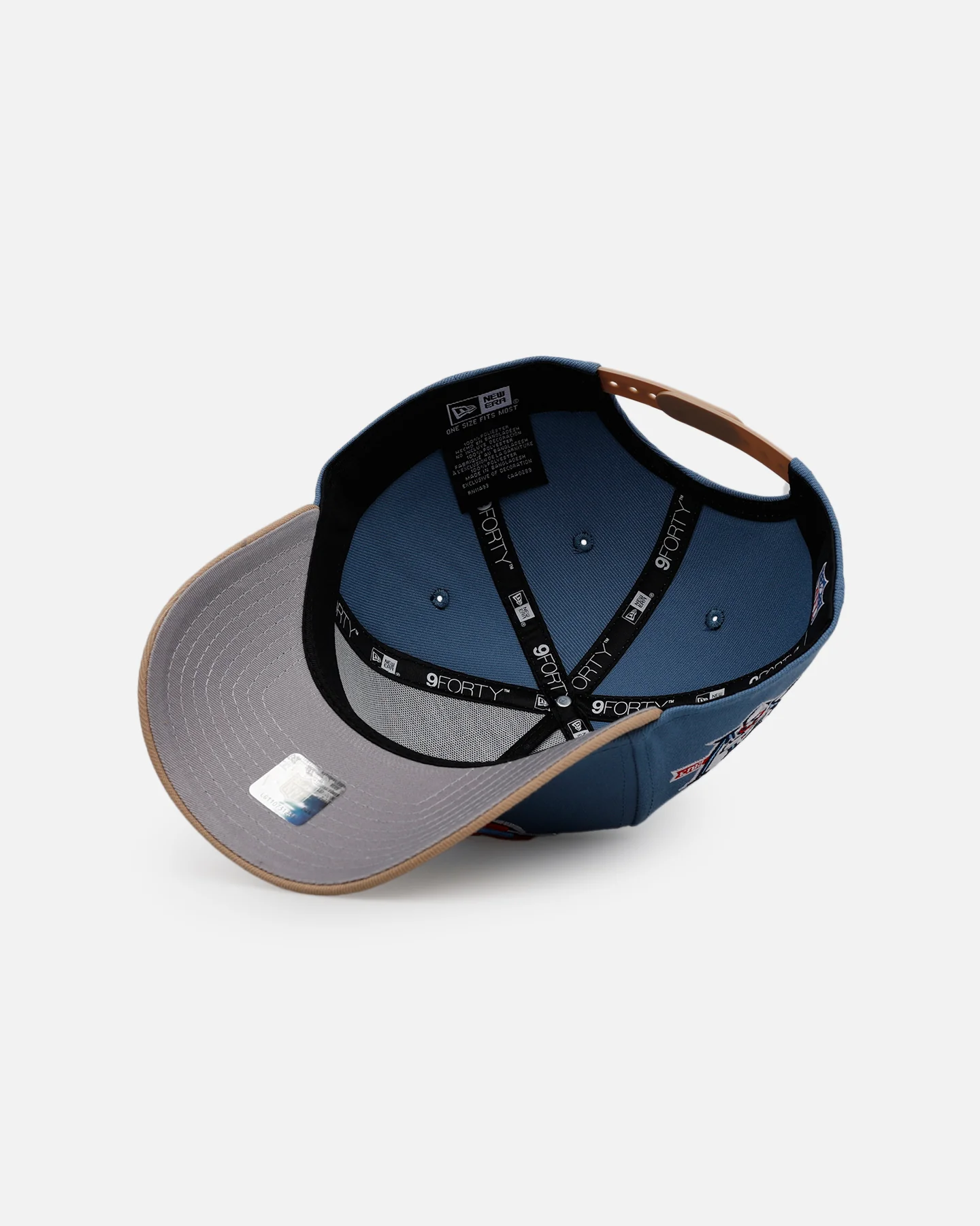 New Era Tennessee Titans 'Easy Breezy' 9FORTY A-Frame Snapback Blue/Tan - Image 6