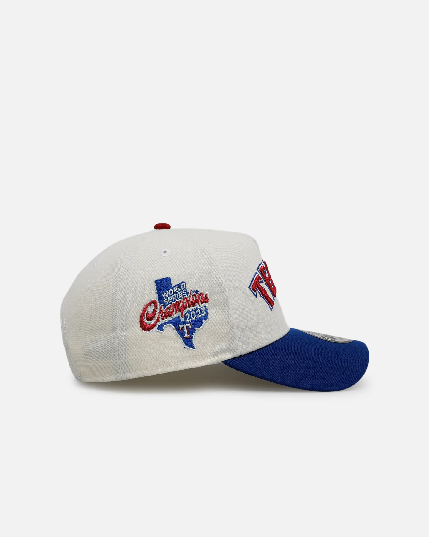 New Era Texas Rangers 'Chrome Metallic Wordmark' 9FORTY A-Frame Snapback Chrome - Image 3