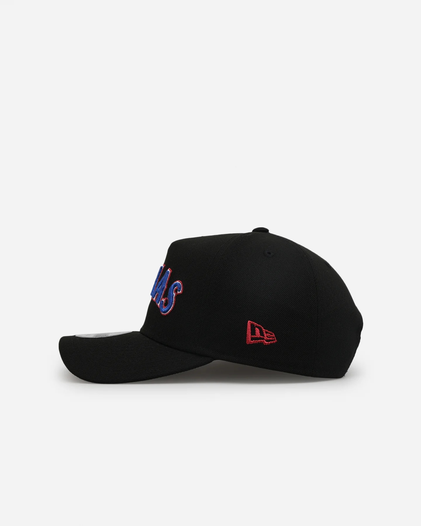 New Era Texas Rangers 'Metallic Wordmark' 9FORTY A-Frame Snapback Black - Image 4