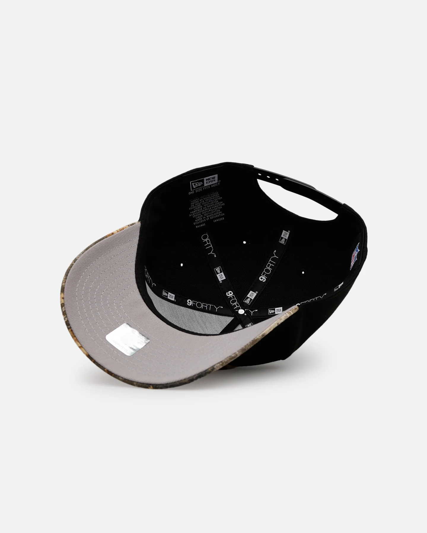 New Era Washington Commanders 'Black Crown Realtree Visor' 9FORTY A-Frame Snapback Realtree Edge/Black - Image 6