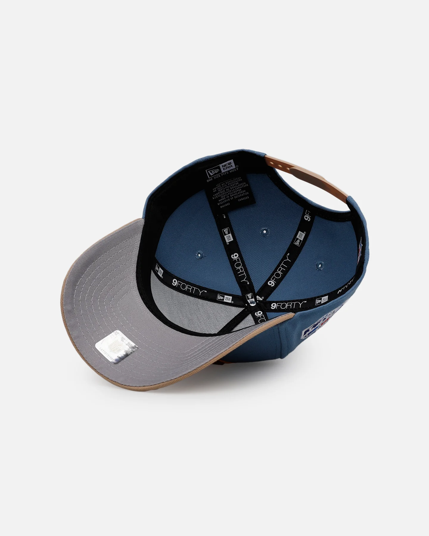 New Era Washington Commanders 'Easy Breezy' 9FORTY A-Frame Snapback Blue/Tan - Image 6