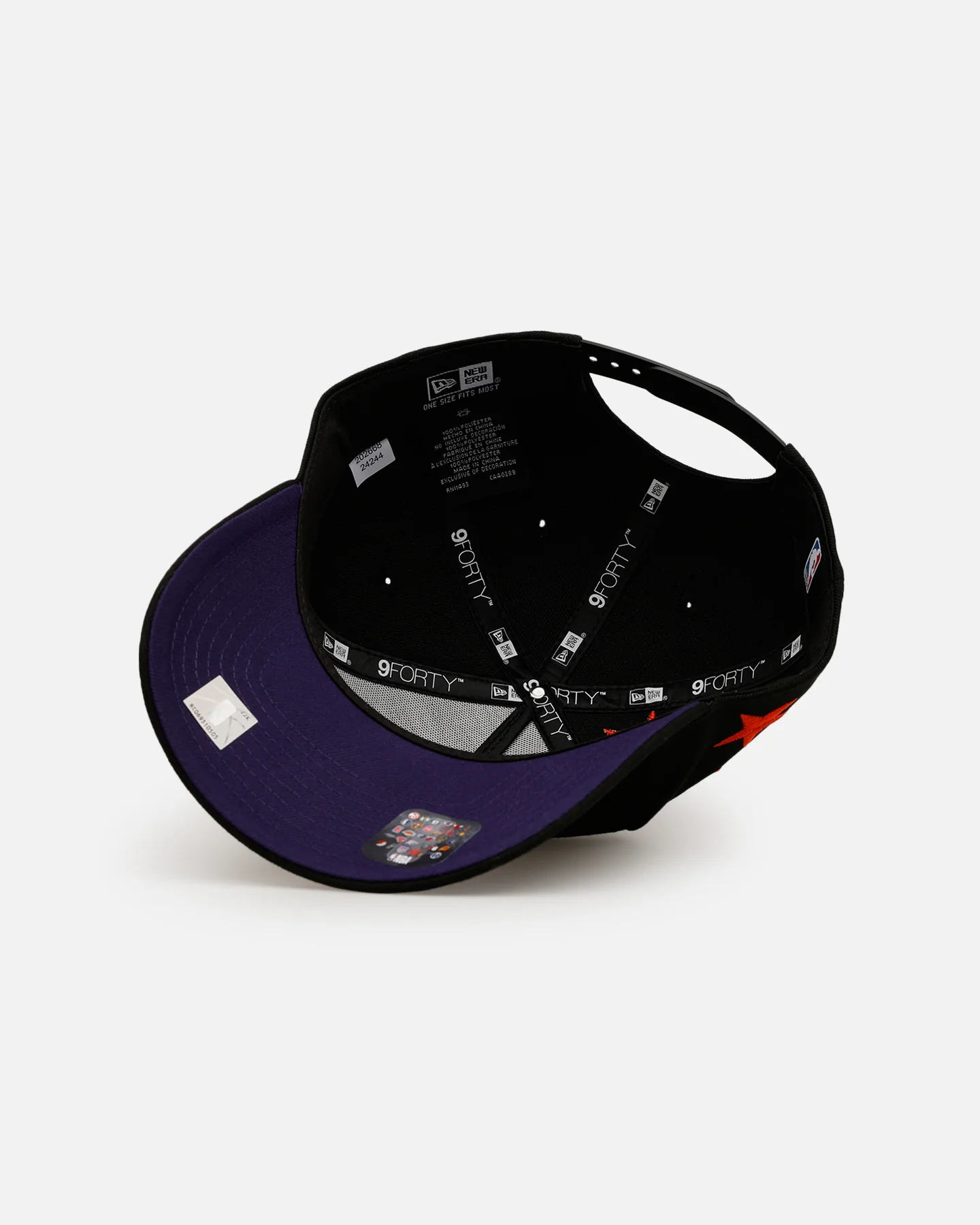New Era Washington Wizards 'NBA Dia De Los Muertos' 9FORTY A-Frame Snapback Black/Orange - Image 6