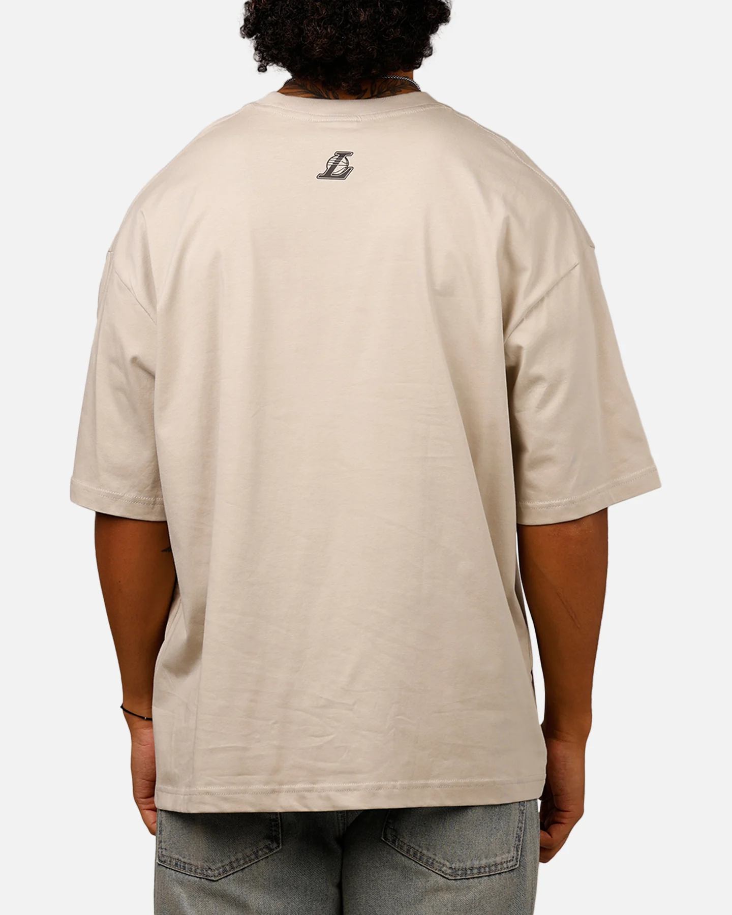 New Era X Bristol Studio Los Angeles Lakers 'Teams Edition' T-Shirt Stone - Image 2