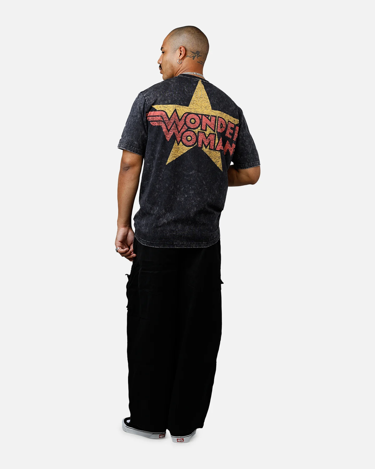New Era X DC Wonder Women T-Shirt Washed Black - Image 6