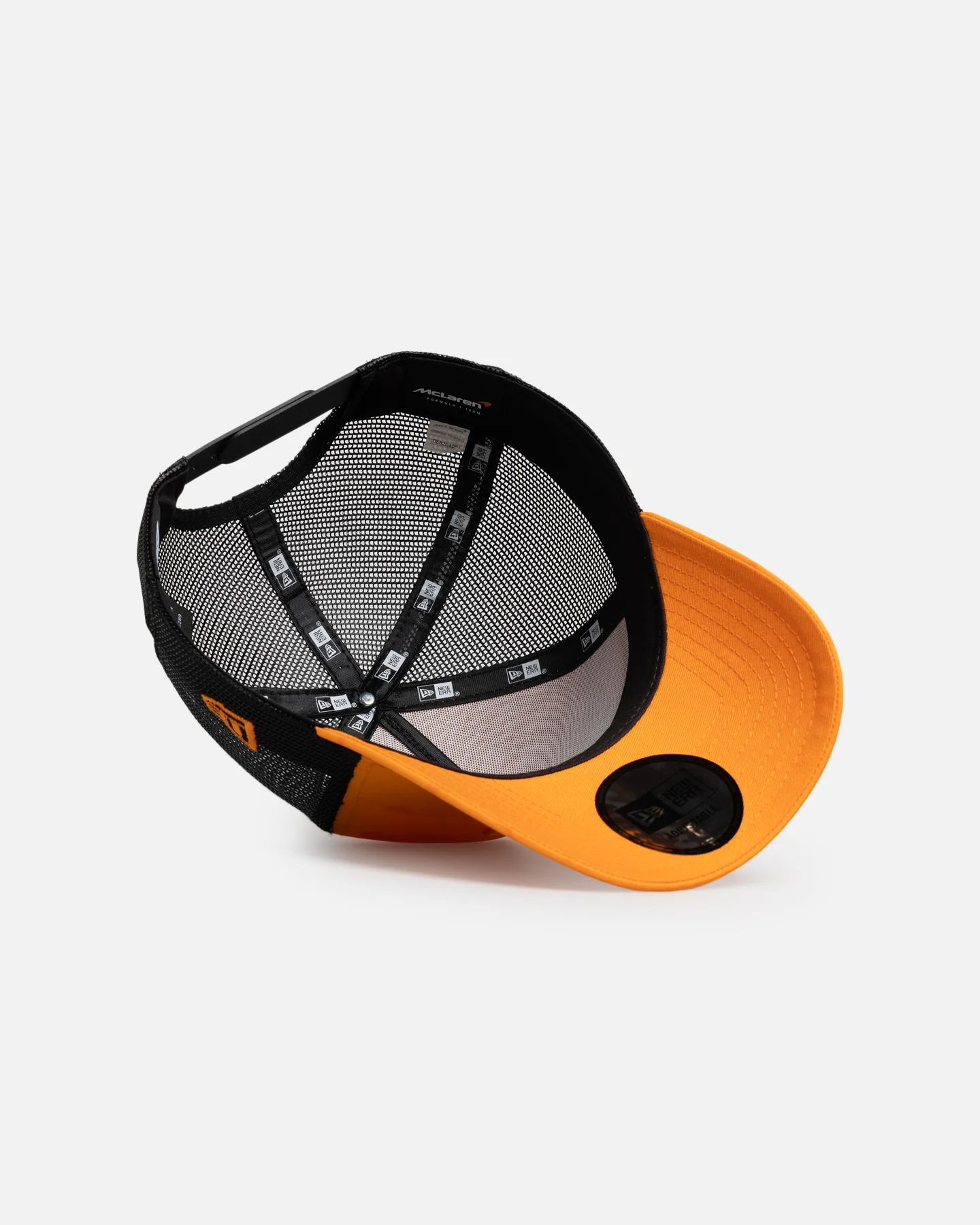 New Era X Mclaren Fanwear 9FORTY A-Frame Trucker Snapback Orange - Image 6