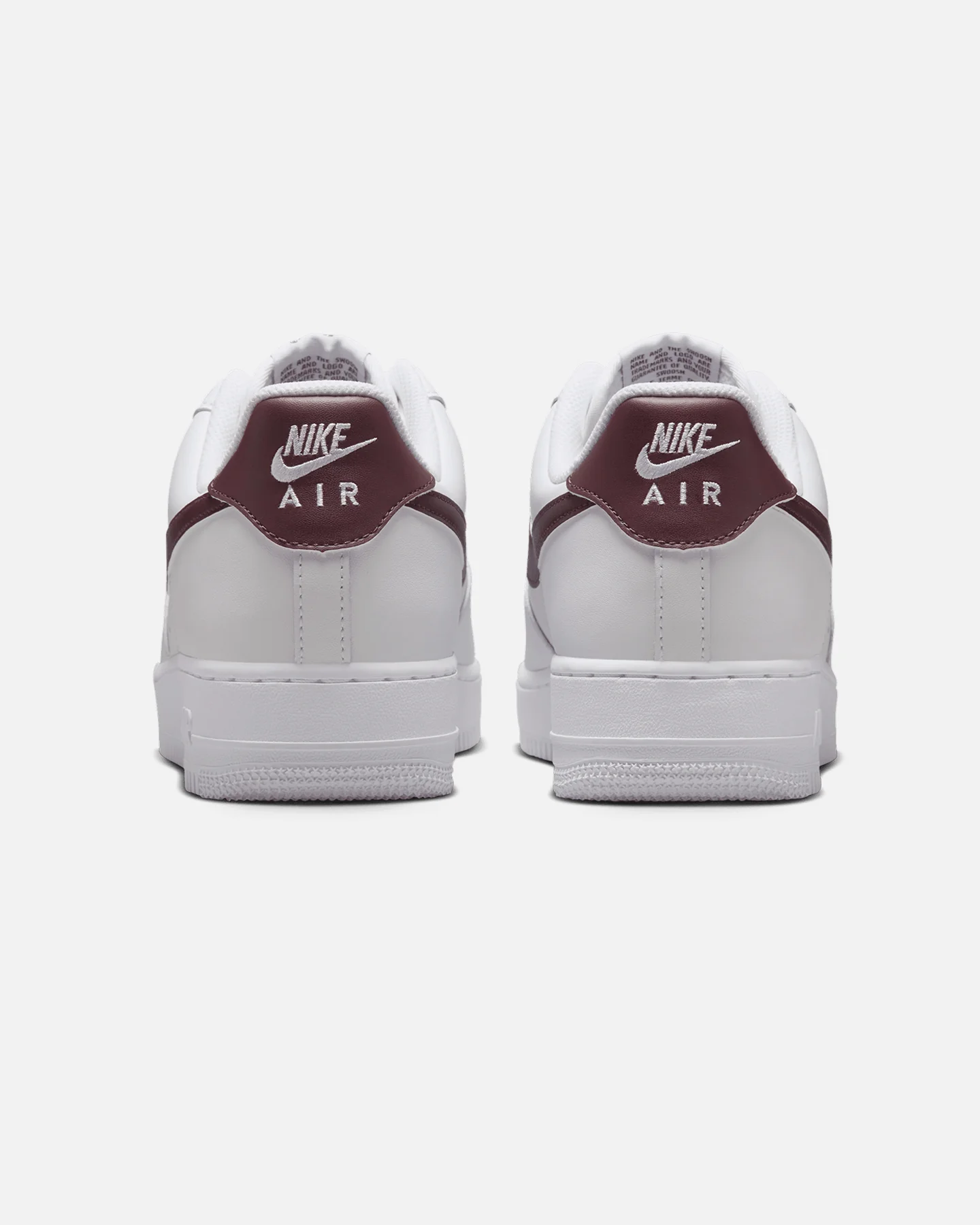 Nike Air Force 1 '07 Essentials White/Burgundy - Image 3