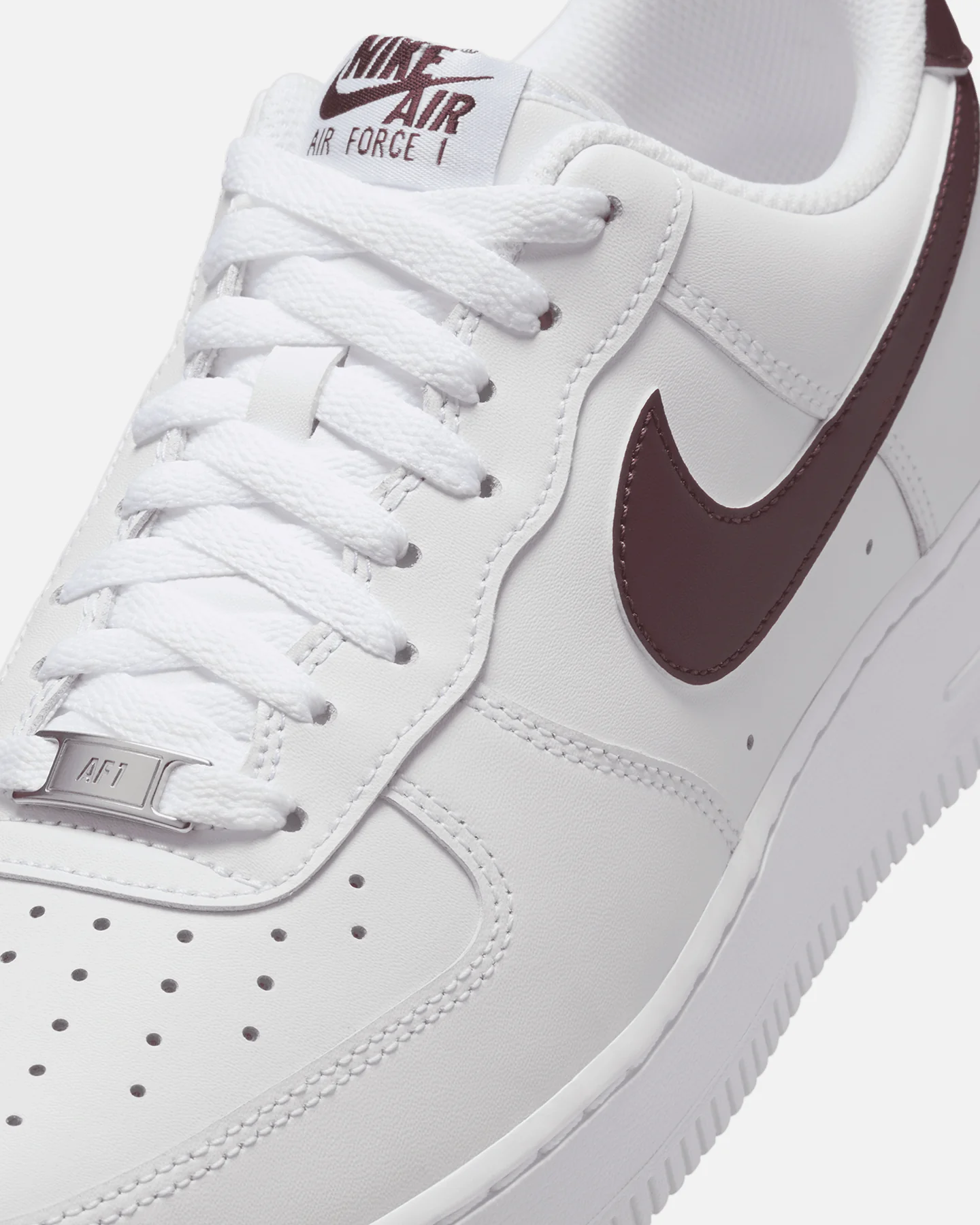 Nike Air Force 1 '07 Essentials White/Burgundy - Image 6
