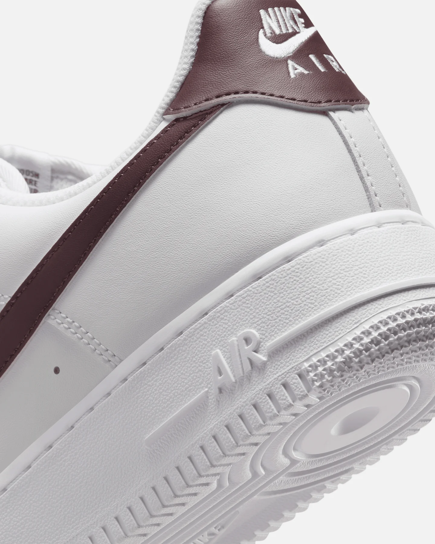 Nike Air Force 1 '07 Essentials White/Burgundy - Image 8