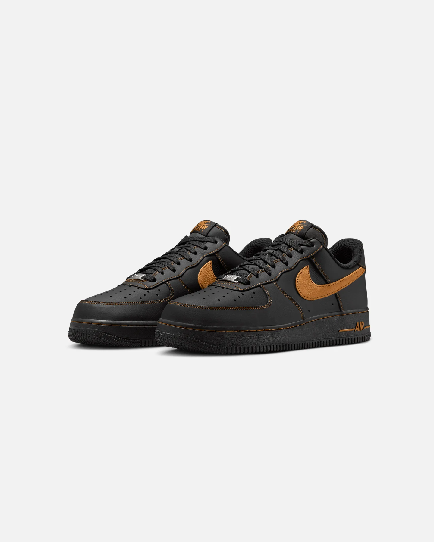 Nike Air Force 1 '07 LV8 Black/Orchre - Image 2