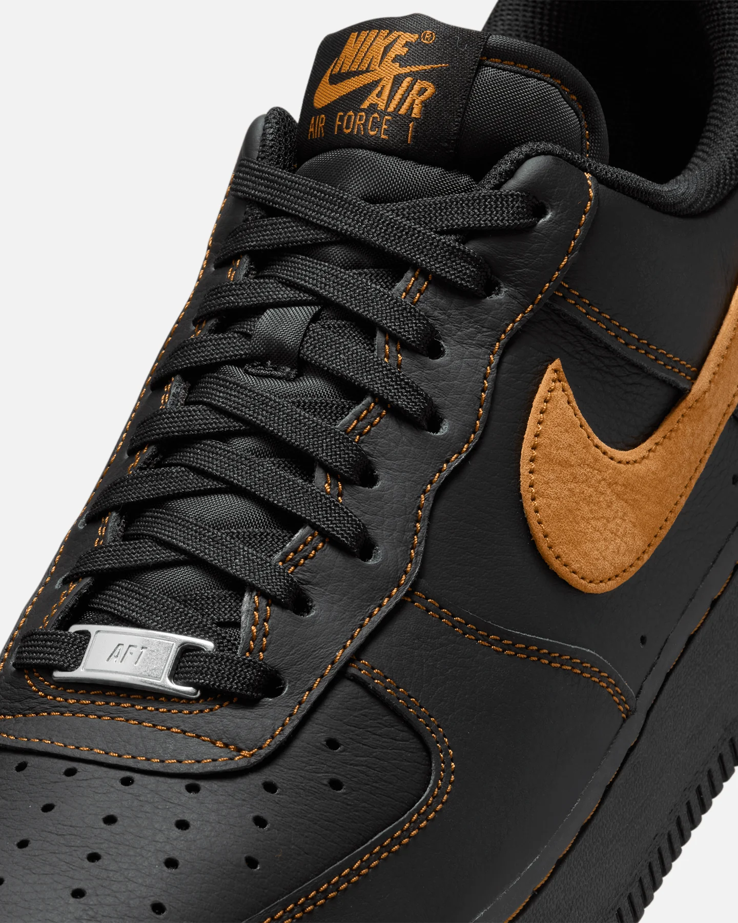 Nike Air Force 1 '07 LV8 Black/Orchre - Image 6
