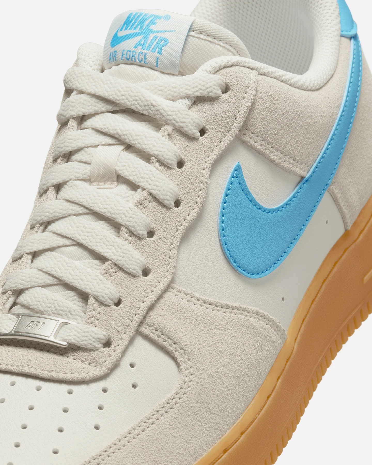 Nike Air Force 1 '07 LV8 Phantom/Baltic Blue Gum Yellow - Image 6