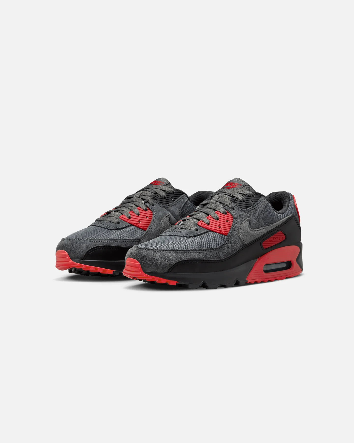 Nike Air Max 90 Black/Smoke Grey/Fire Red - Image 2