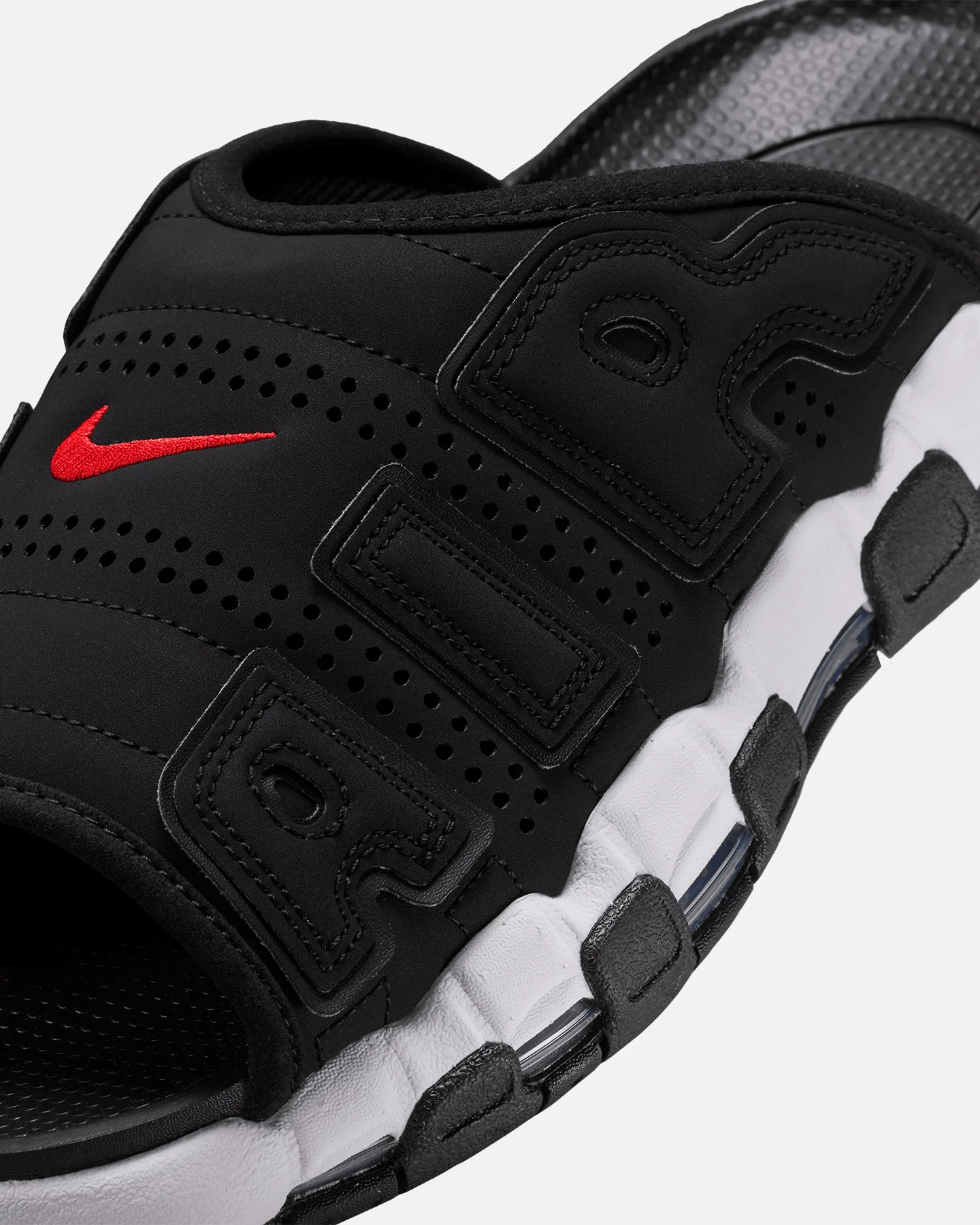 Nike Air More Uptempo Slides Black/White - Image 5