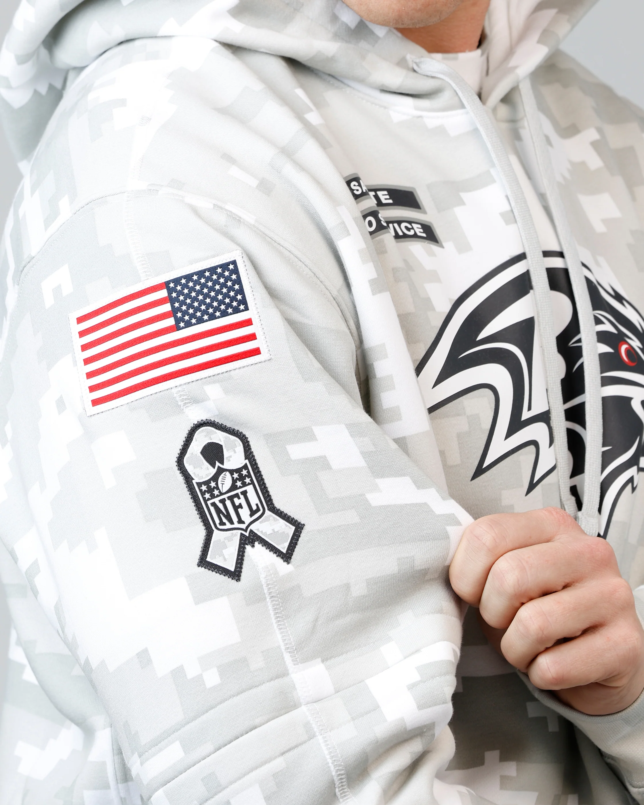 Nike Baltimore Ravens Salute to Service Hoodie Camouflage - Image 6