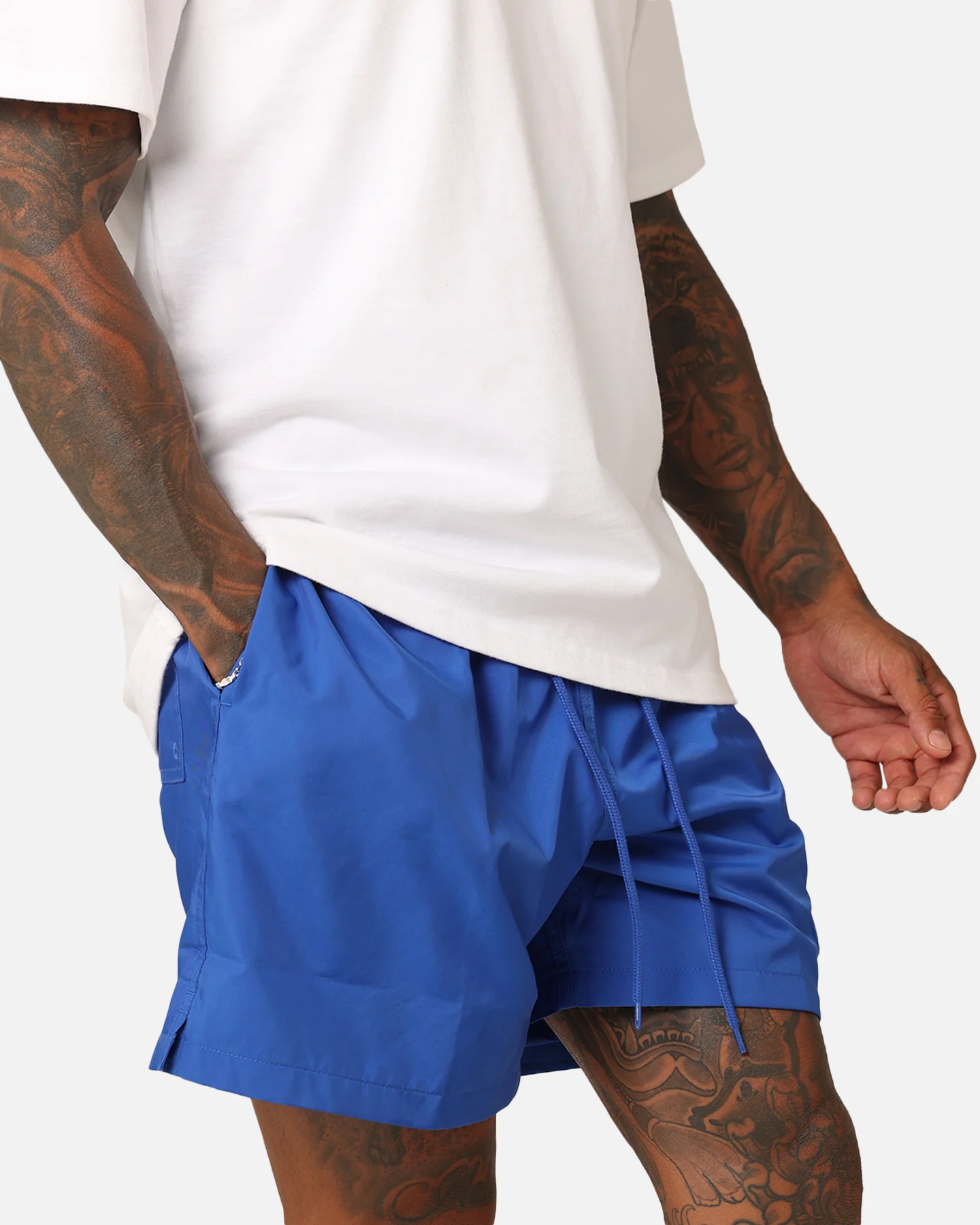 Nike Club Flow Shorts Game Royal/White - Image 3