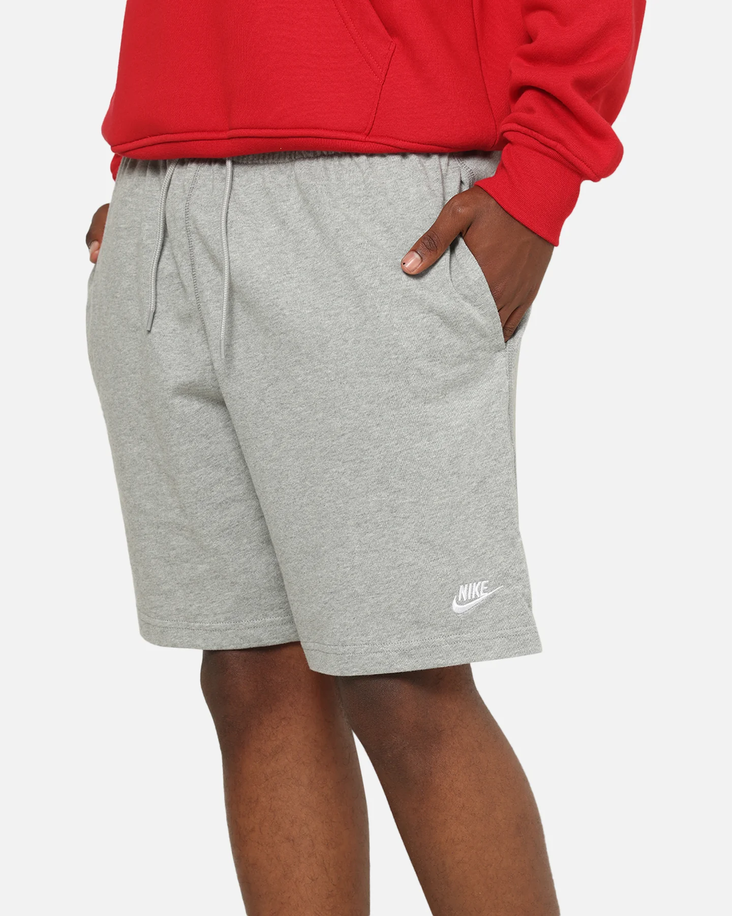 Nike Club Knit Shorts Dark Grey Heather - Image 3