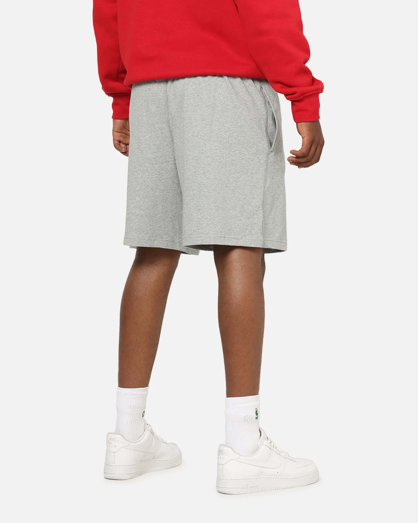 Nike Club Knit Shorts Dark Grey Heather - Image 6