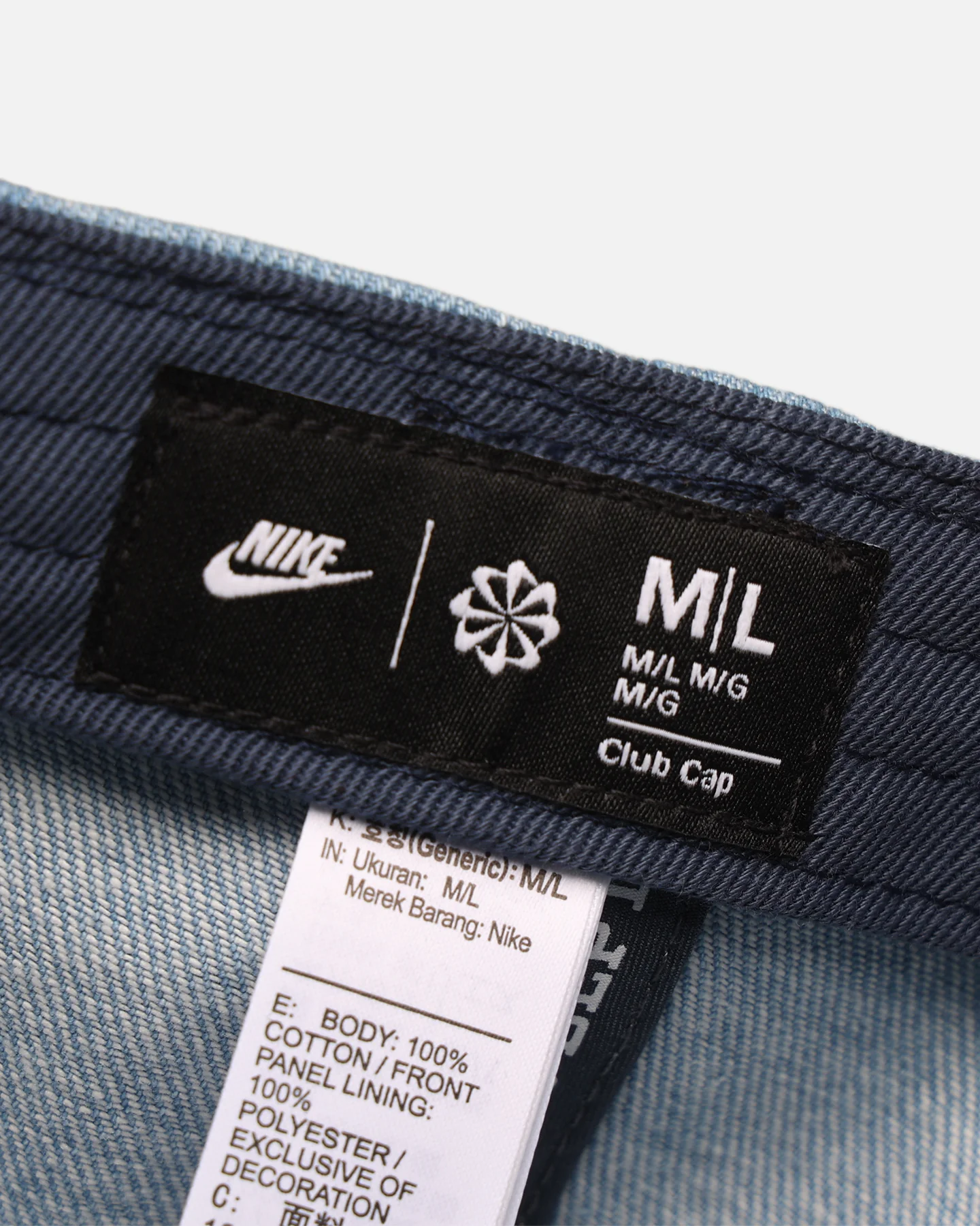 Nike Club Unstructured Denim Cap Thunder Blue/White - Image 6