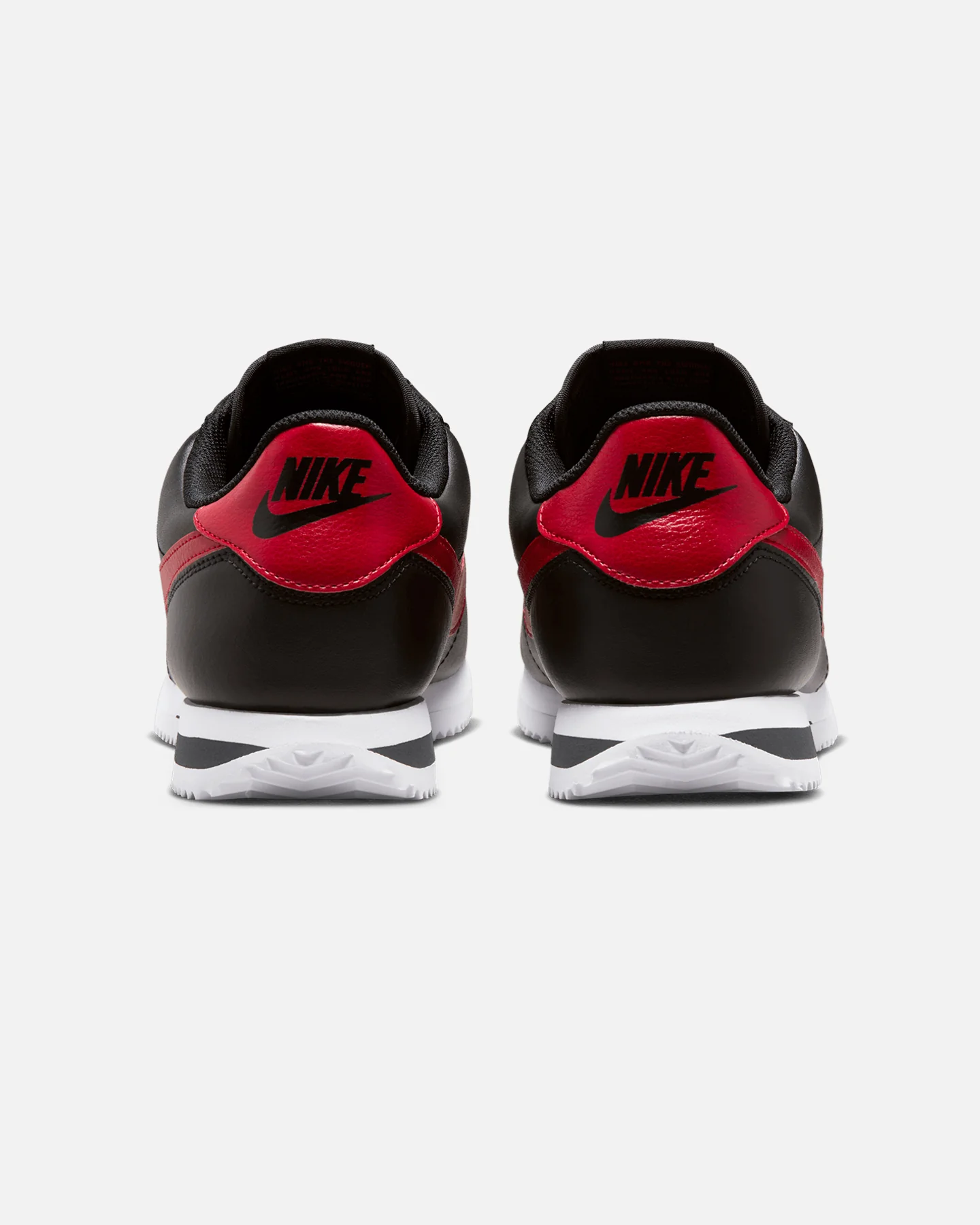 Nike Cortez Leather Black/Red - Image 3