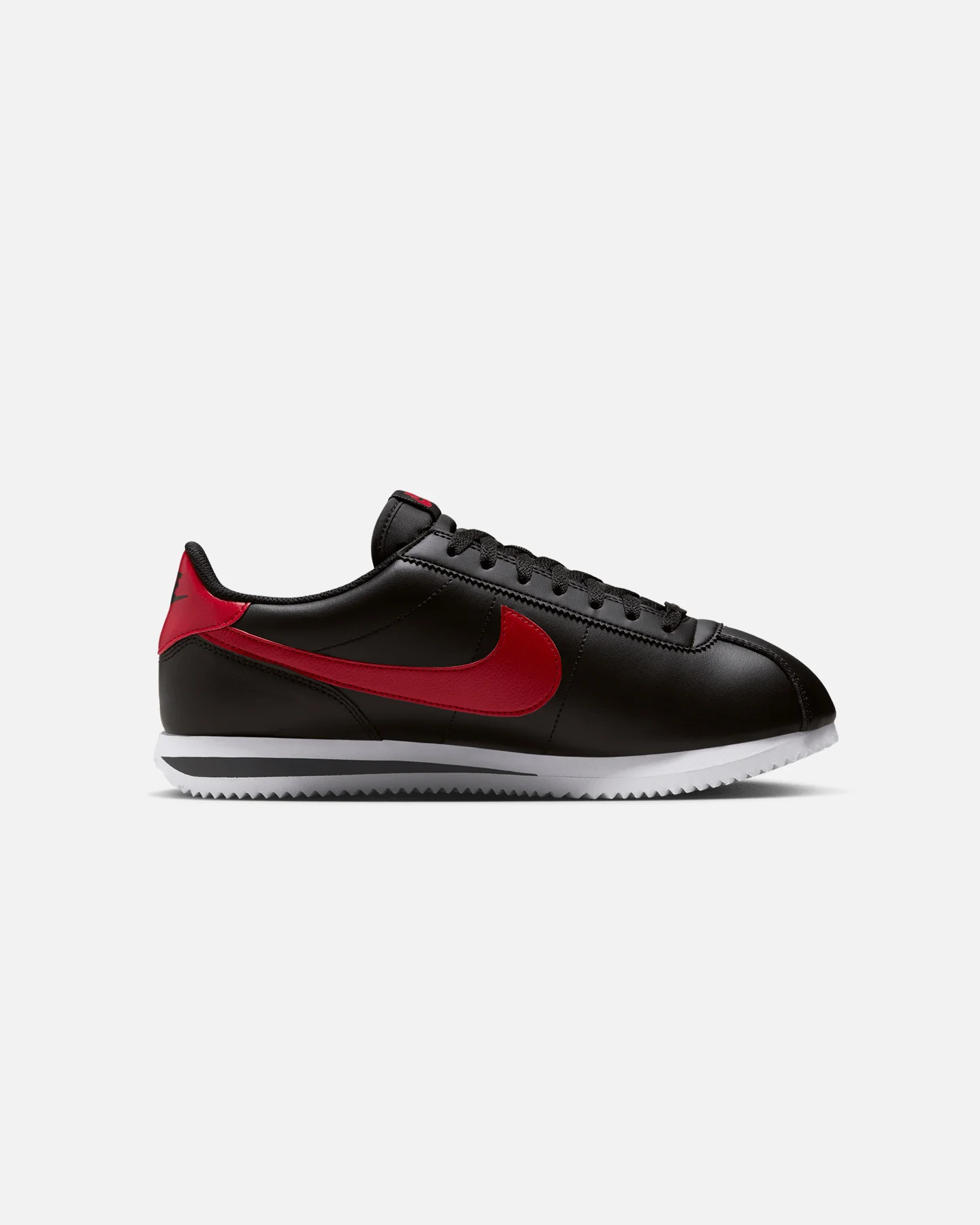 Nike Cortez Leather Black/Red - Image 4