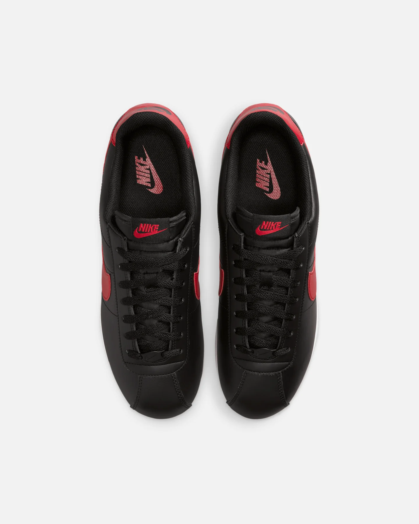 Nike Cortez Leather Black/Red - Image 7
