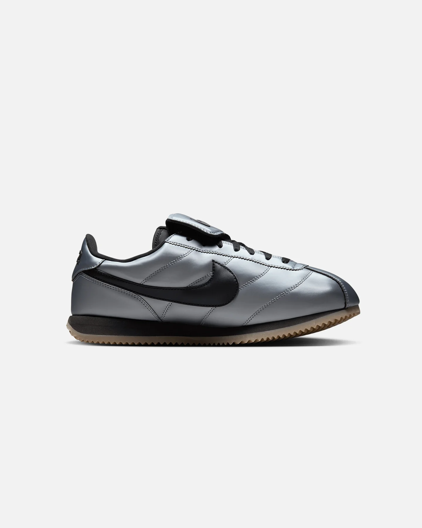 Nike Cortez SE Mtlc Cool Grey/Black-Gum Dark Brown - Image 4