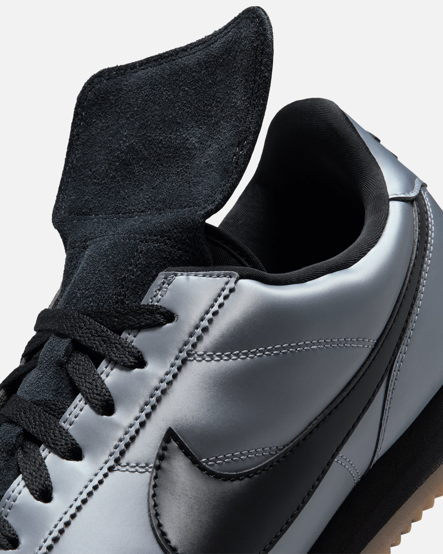 Nike Cortez SE Mtlc Cool Grey/Black-Gum Dark Brown - Image 9