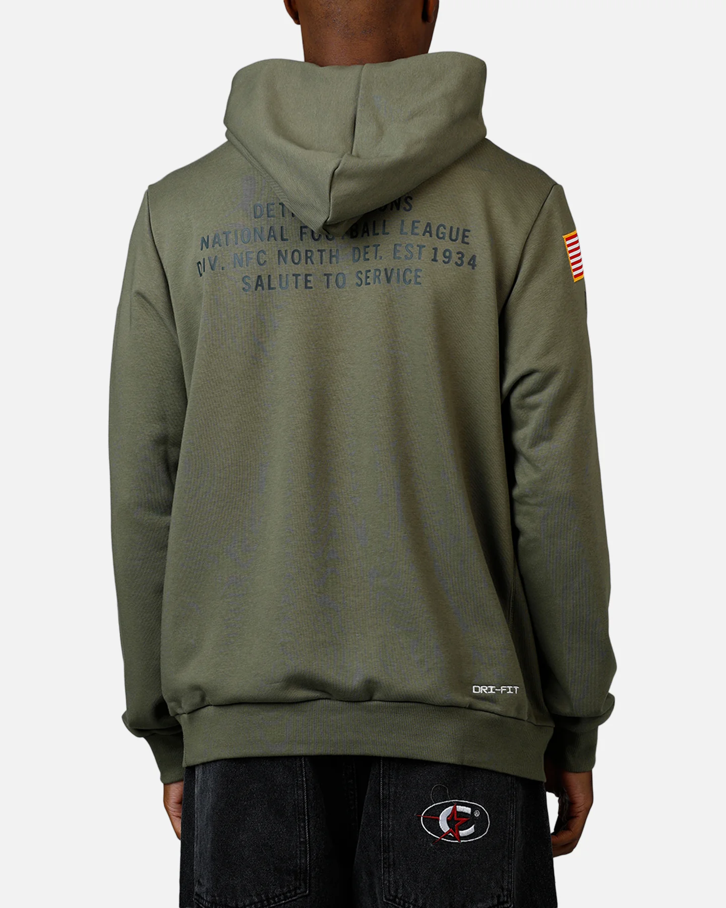 Nike Detroit Lions Salute To Service Hoodie Olive - Image 2