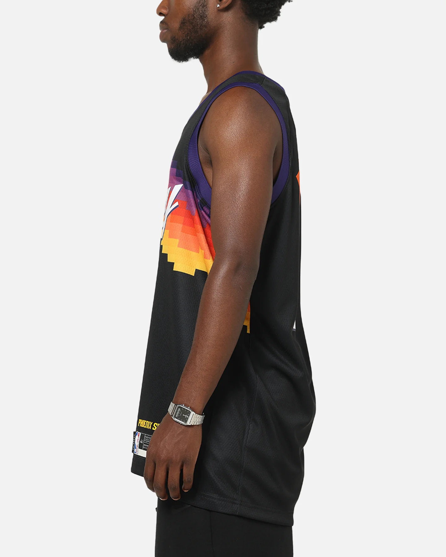 Nike Devin Booker Phoenix Suns #1 City Edition Dri-FIT NBA Swingman Jersey Black - Image 6