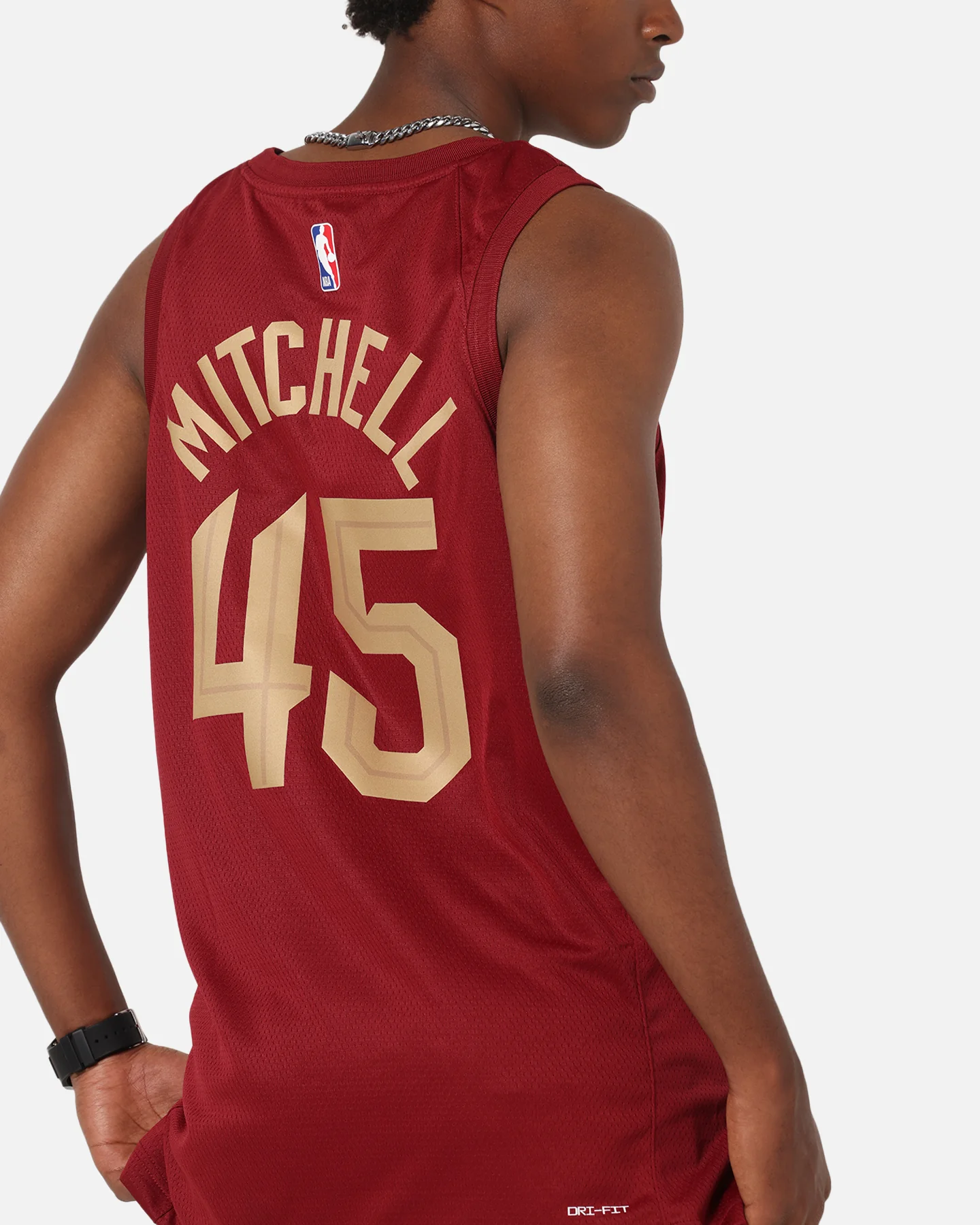 Nike Donovan Mitchell Cleveland Cavaliers #45 Icon Edition 2022/23 Nike Dri-Fit NBA Swingman Jersey Team Red - Image 8
