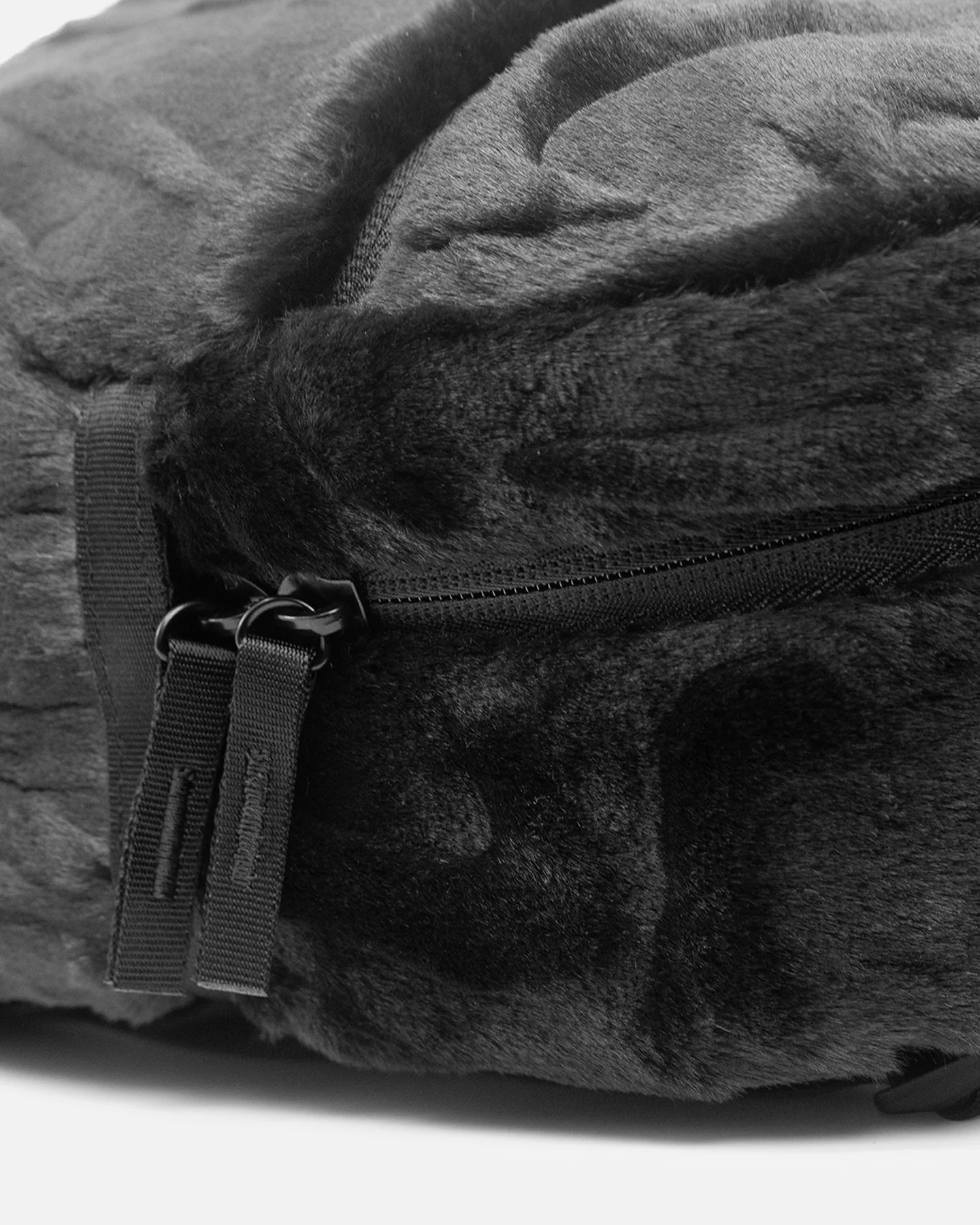 Nike Faux Fur Mini Backpack (6L) Black/Black - Image 6